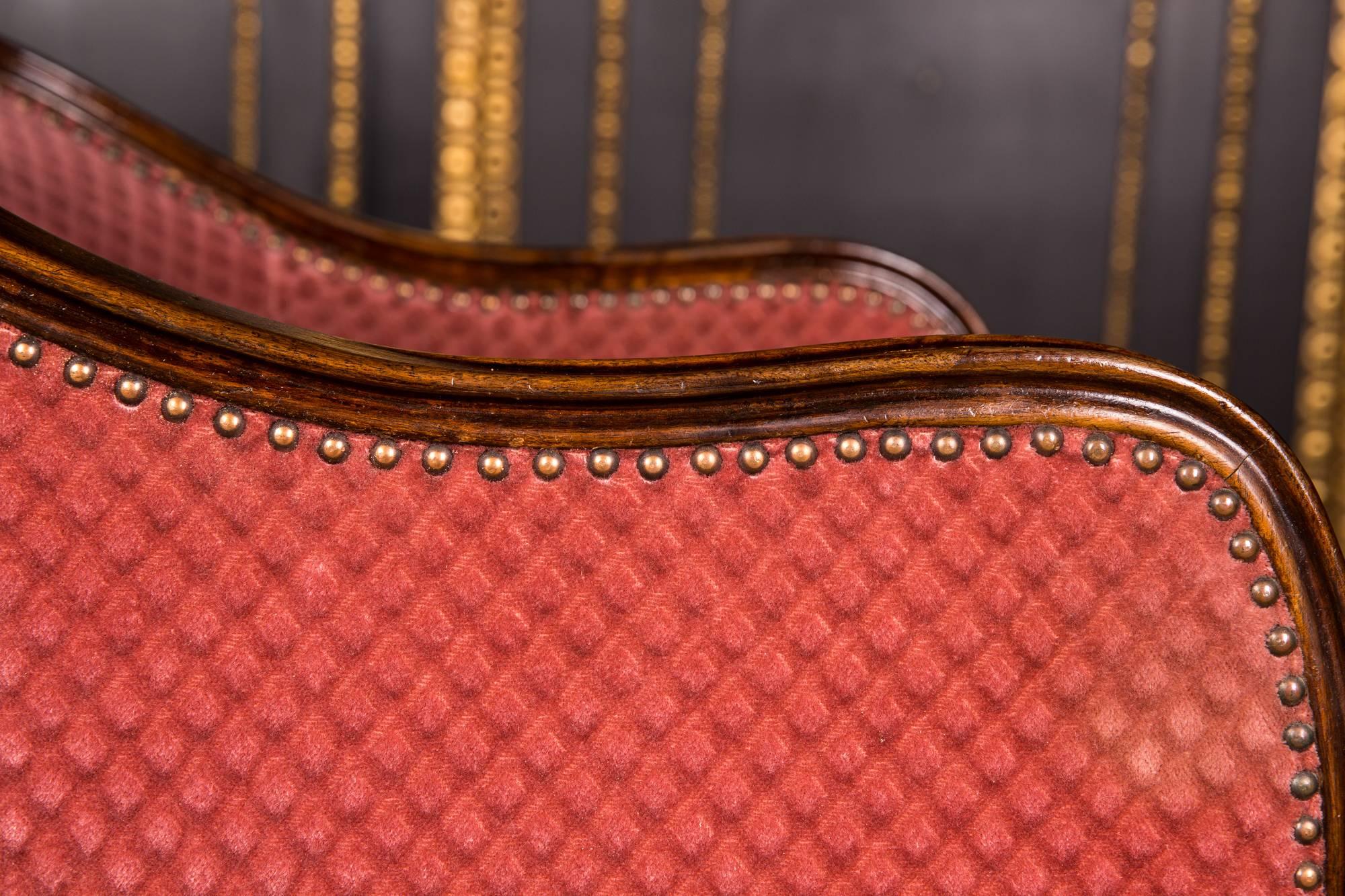 Early 20th Century, Two Beautiful Armchairs in Mahogany Wood 1