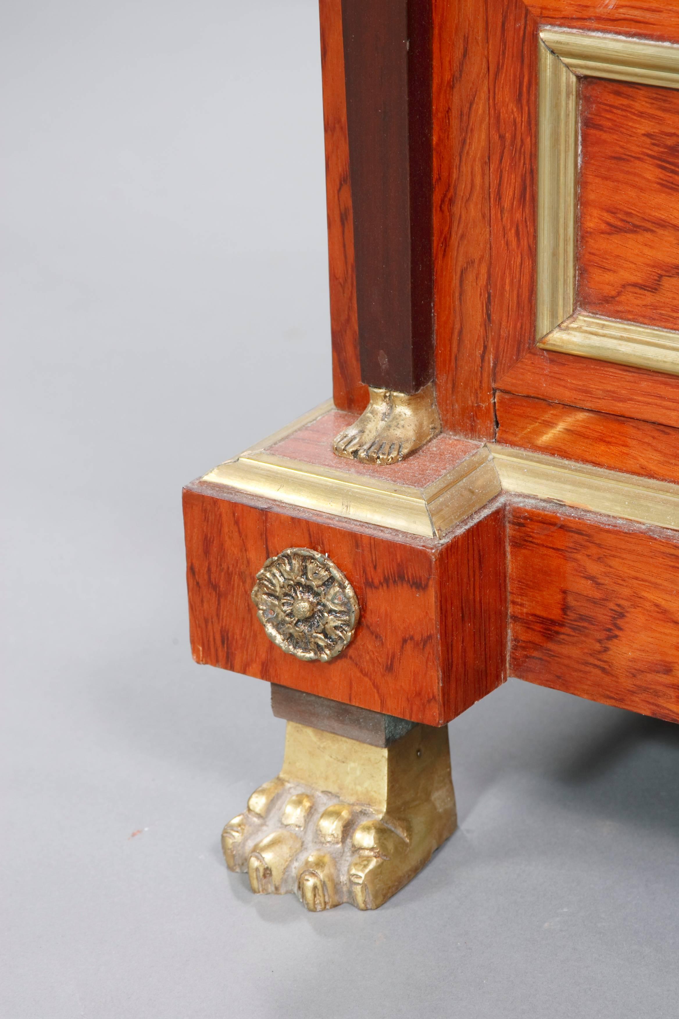 20th Century Library Secretaire in the Empire Style Mahogany Veneer 3