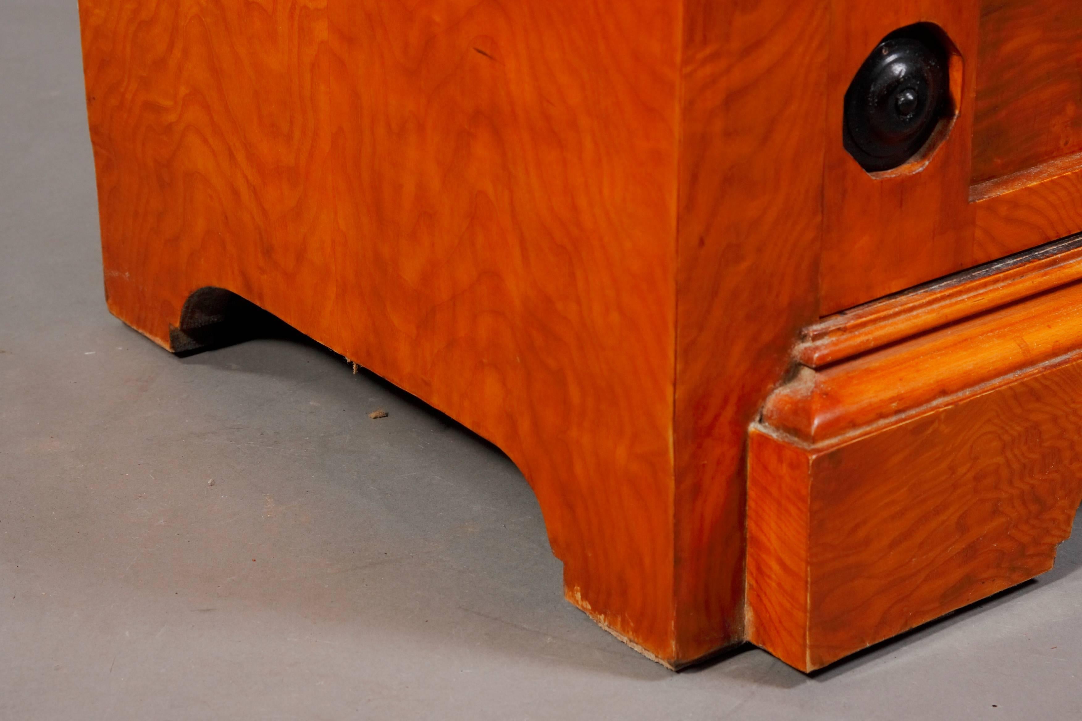 20th Century Pyramids Chiffioniere Commode in the Biedermeier Style Beech Root 2