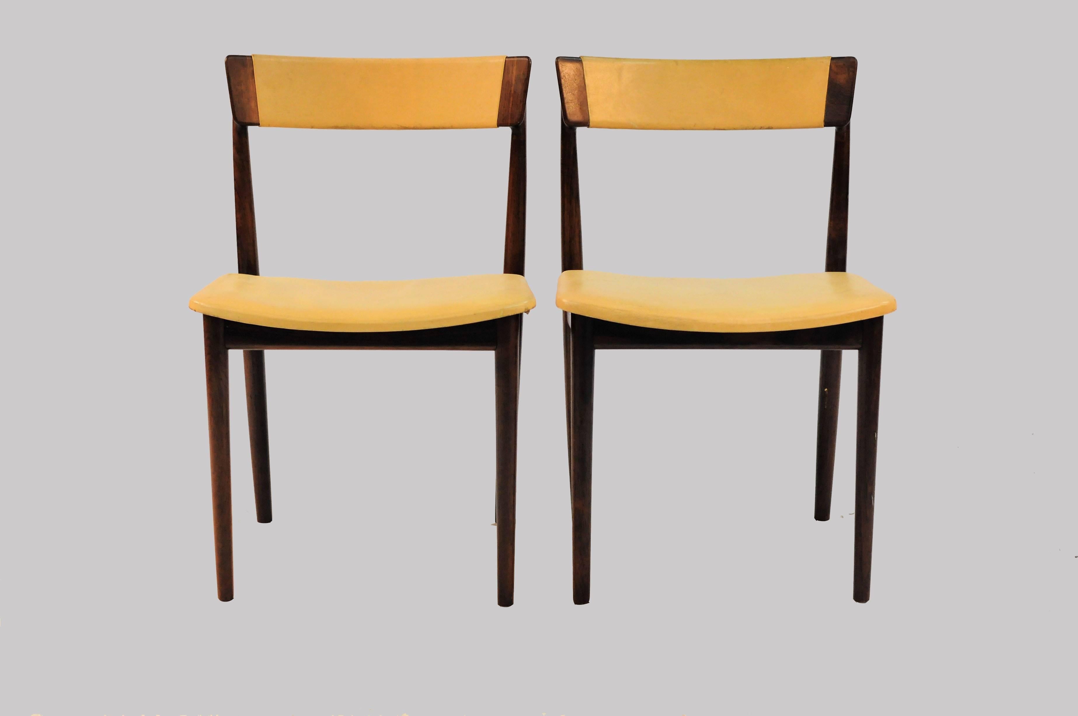 1960s Set of Ten Henry Rosengren Hansen Model 39 Dining Chairs in Rosewood In Good Condition In Knebel, DK