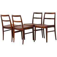 1950s Arne Vodder Rosewood Dining Chairs, Inc. Reupholstery