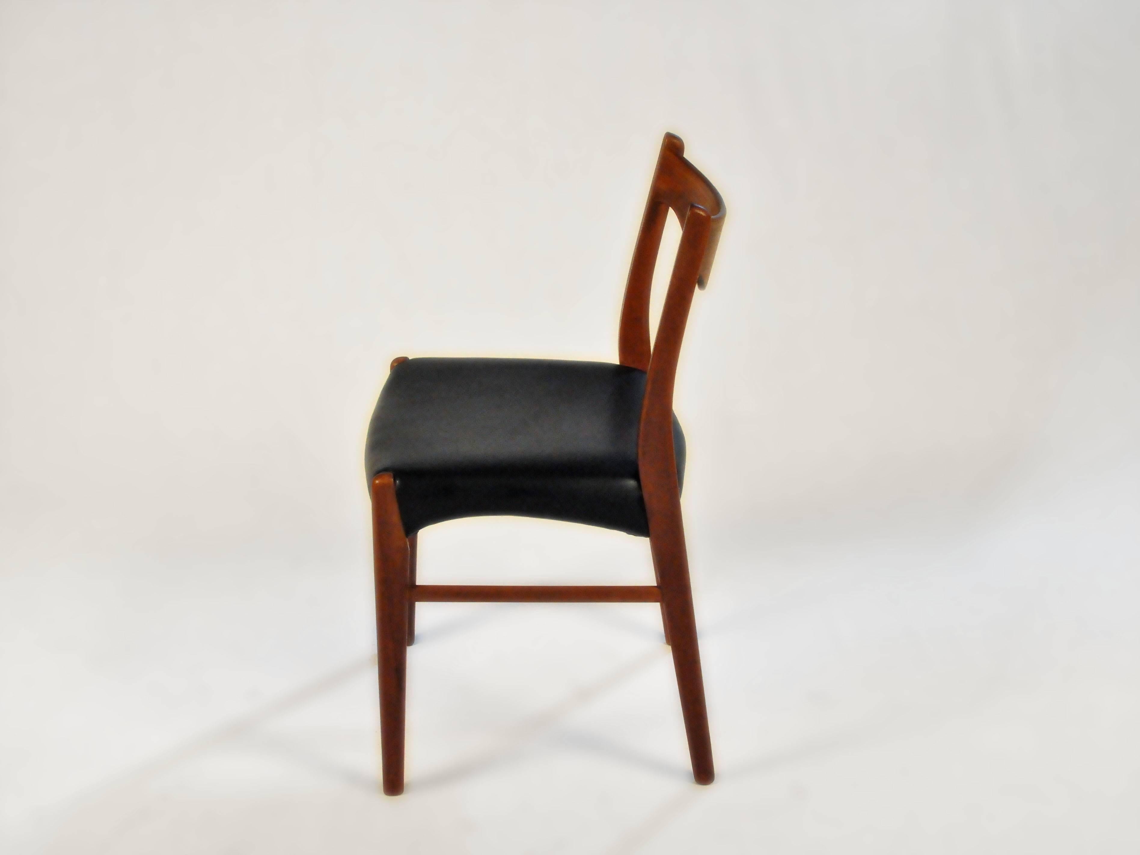 Woodwork Ejnar Larsen - Axel Bender Madsen Refinished Teak Dining Chairs Inc. Reupholstry