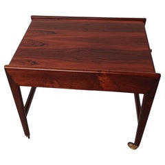1960's Well Designed Fully Restored Danish Rosewood Sewing- and Side Table