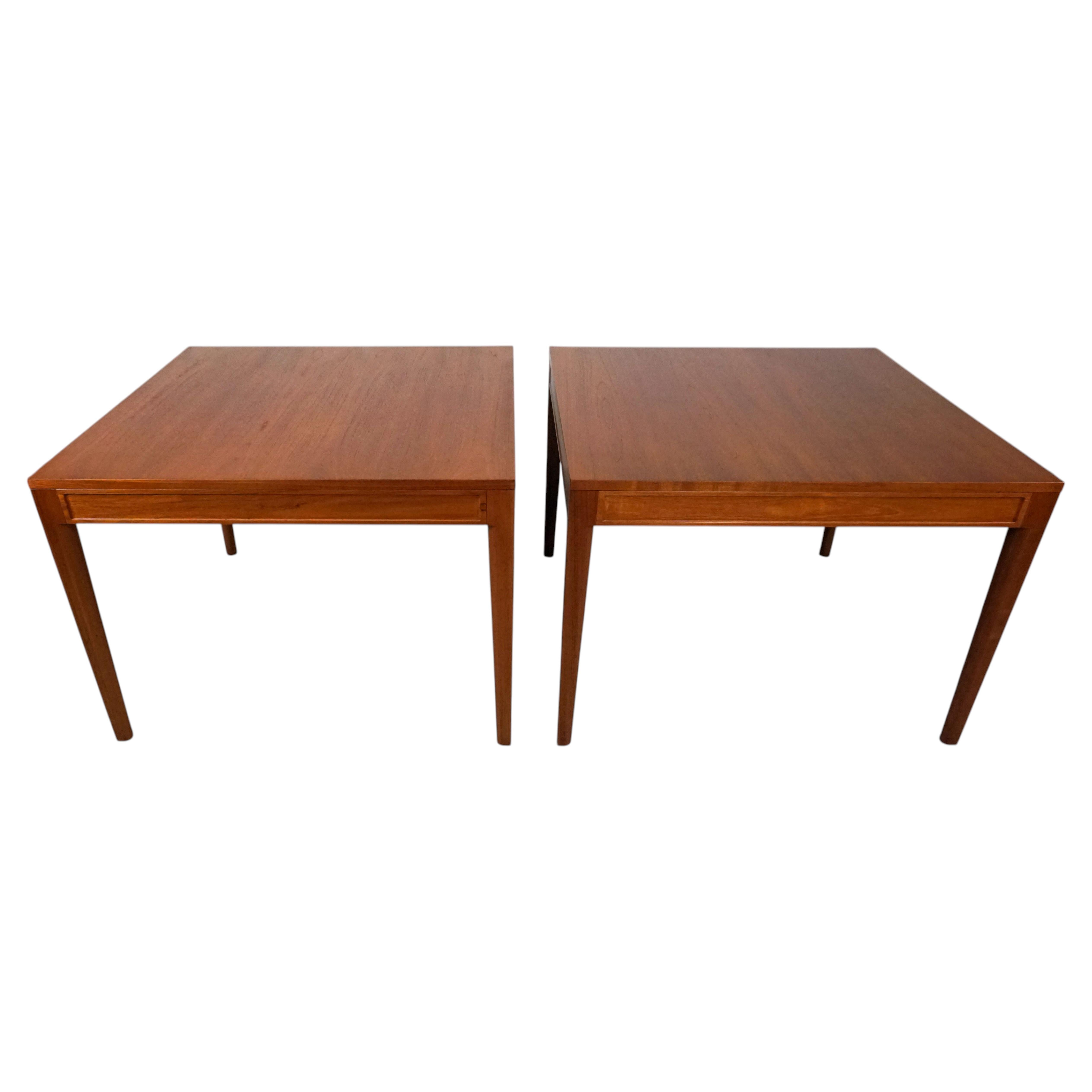 Finn Juhl Fully Restored Teak Side Tables by France and Son Excellent Condition For Sale