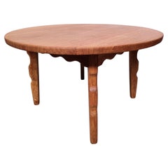 1960's Refinished Brutalist Oak Cofeetable Attributed to Henning Kjærnulf