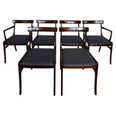 Ole Wanscher set of Six Rungstedlund Mahogany Dining Chairs