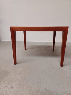 Table basse danoise en teck du milieu du siècle, signée Severin Hansen, en excellent état
