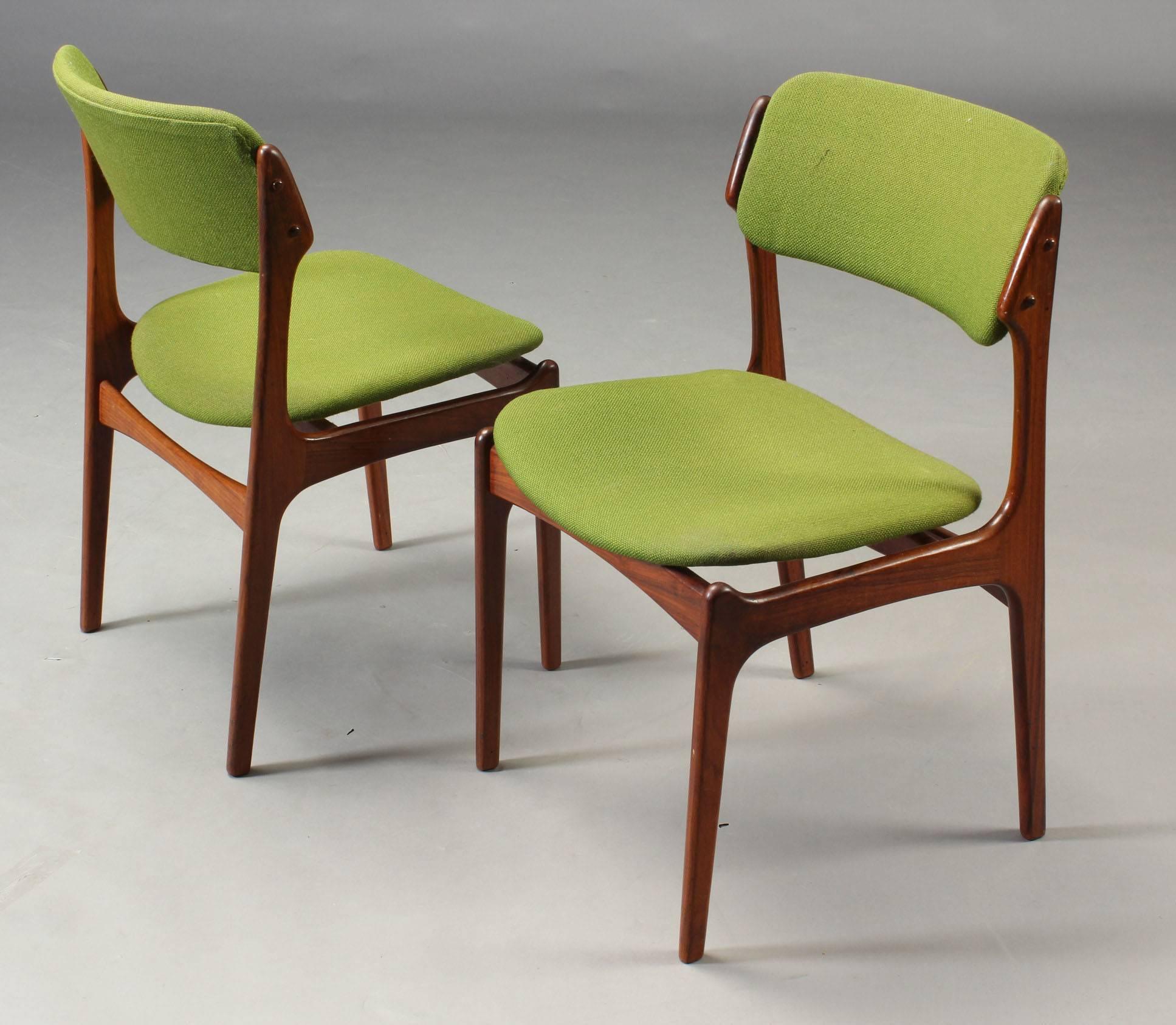 Mid-Century Modern 1960s Erik Buch Model 49 Rosewood Dining Chair for Odense Maskinsnedkeri