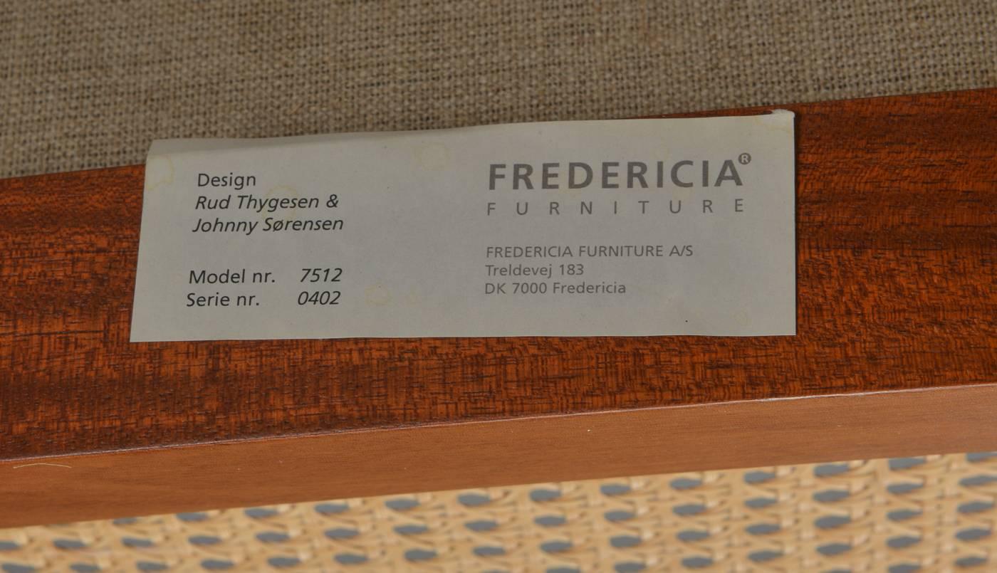 1980s Rud Thygesen and Johnny Sørensen Mahogany King Series Mahogany Armchairs  In Good Condition In Knebel, DK