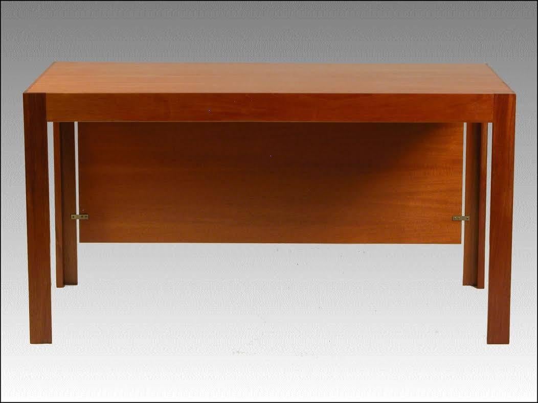 Danish 1980s Rud Thygesen and Johnny Sørensen Desk and Chair in Mahogany and Leather