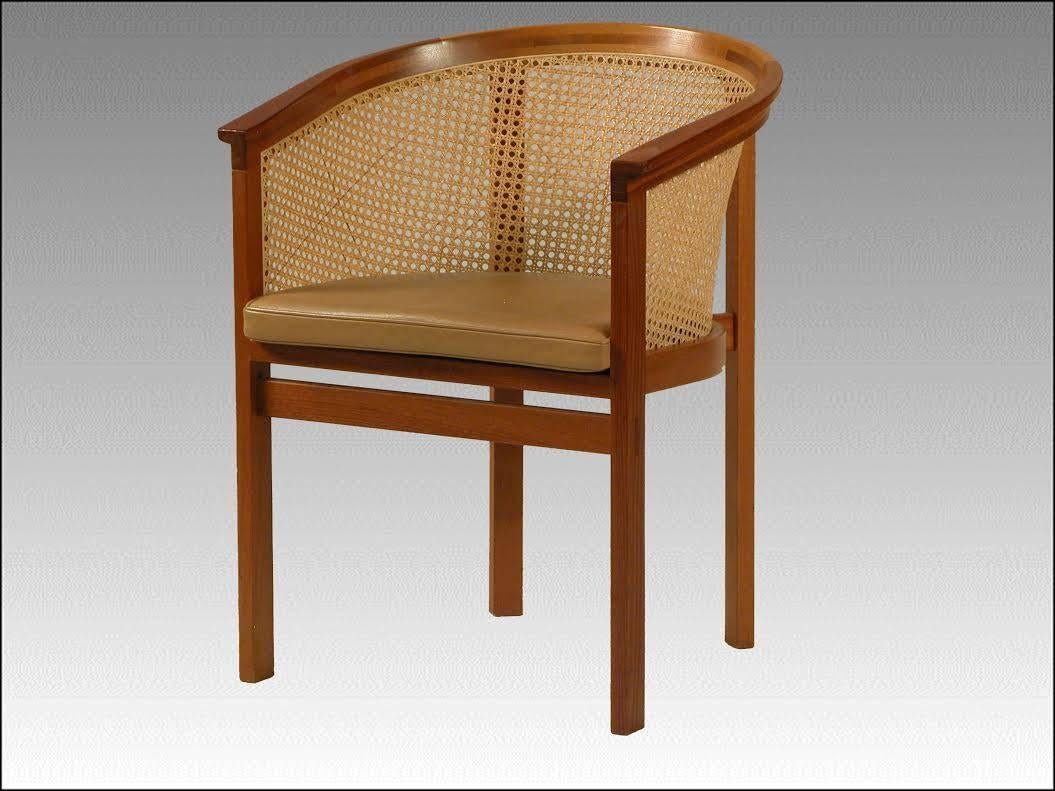 Late 20th Century 1980s Rud Thygesen and Johnny Sørensen Desk and Chair in Mahogany and Leather