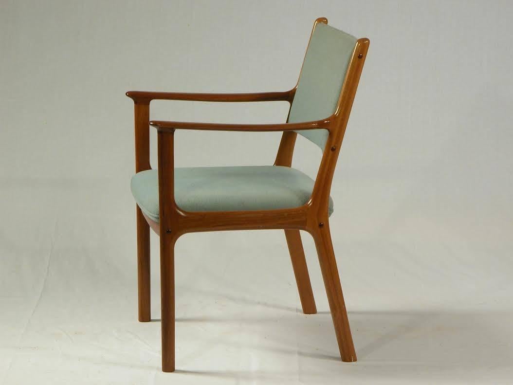 Danish 1960s Set of five Ole Wanscher PJ 412 Armchairs in Mahogany - Inc. Reupholstery For Sale