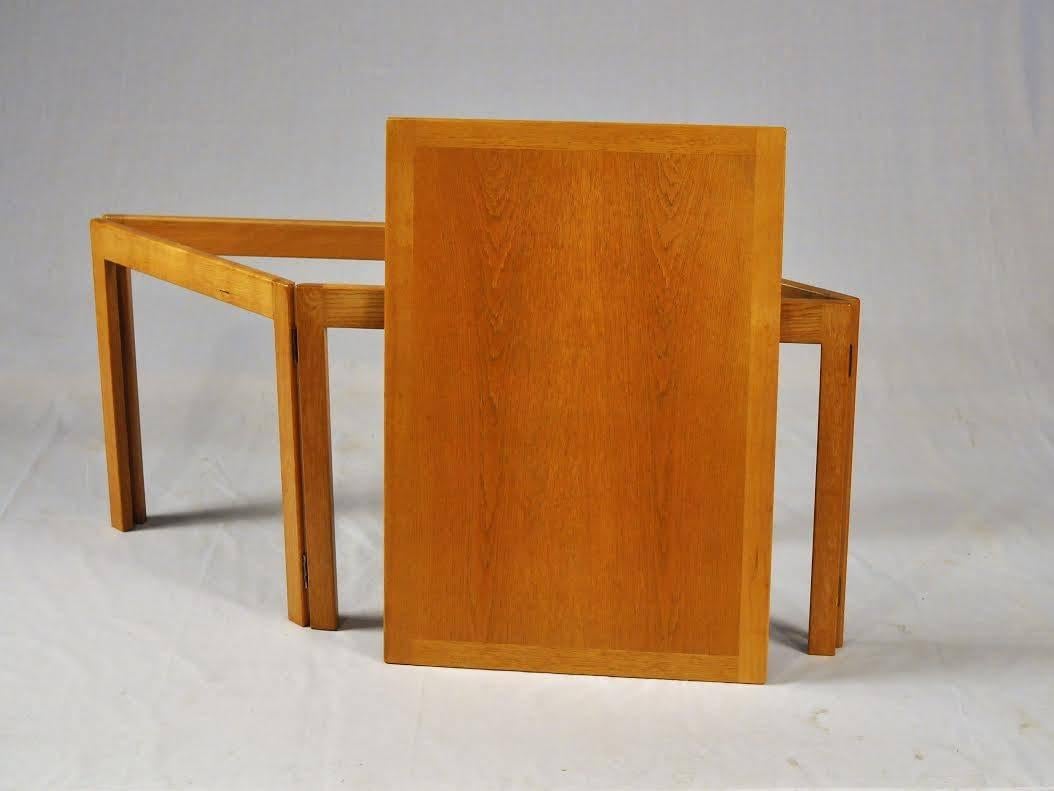Woodwork 1960s, Børge Mogensen Model 5383 Oak Side Tables