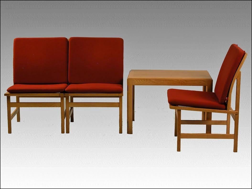 Scandinavian Modern 1960s, Børge Mogensen Model 5383 Oak Side Tables