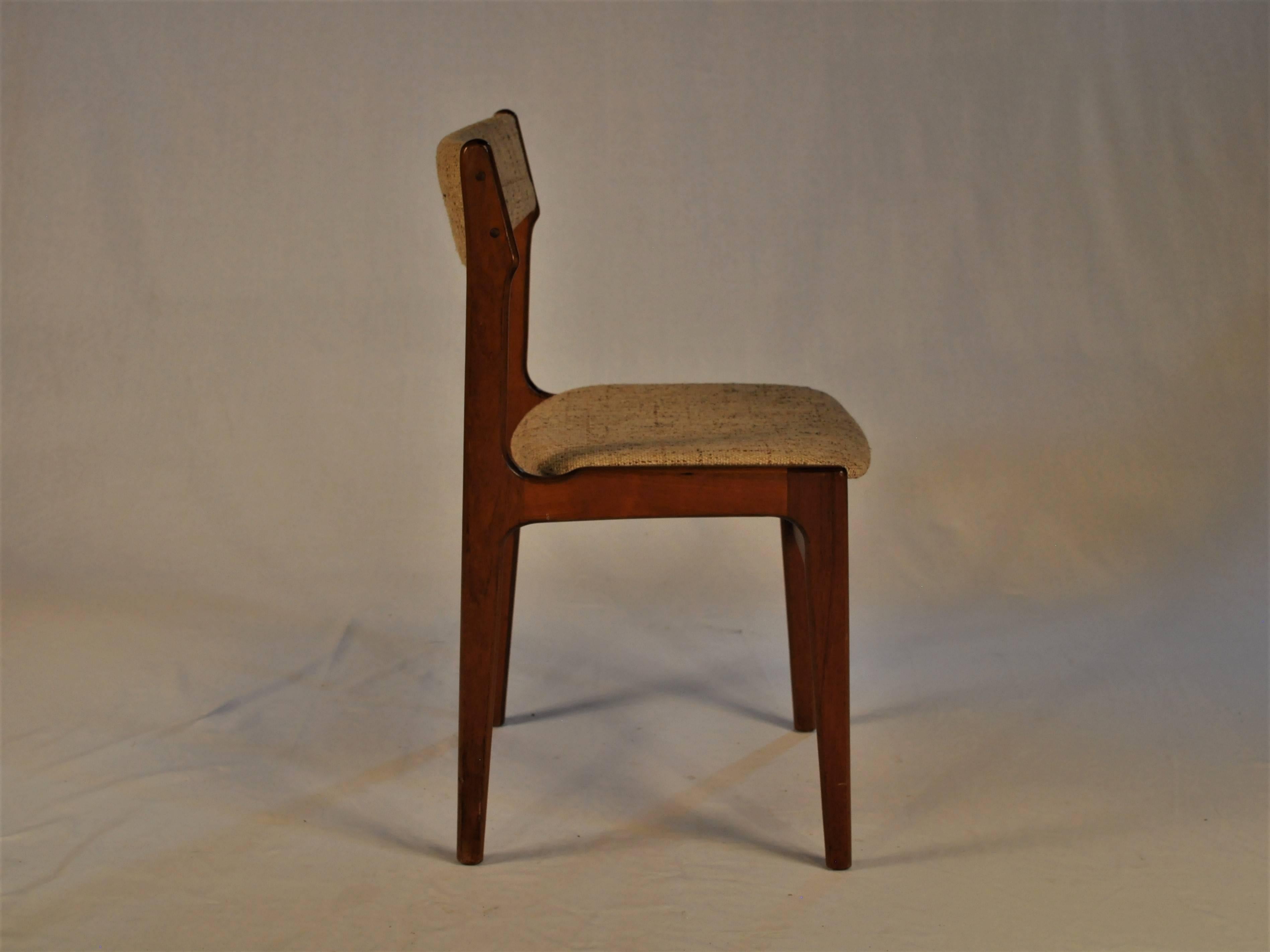 Danish 1960s Erik Buch Set of Six Dining Chairs in Teak - Inc. Reupholstery