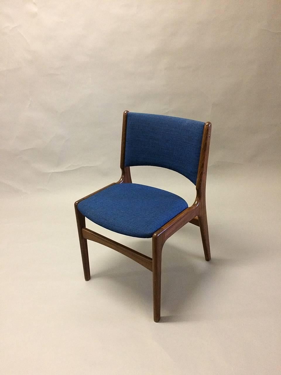 Woodwork 1950s Set of Twelve Erik Buch Dining Chairs in Solid Teak