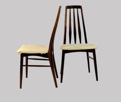 1960s Set of Six Niels Koefoed Dining Chairs Model Eva by Koefoeds Mobelfabrik