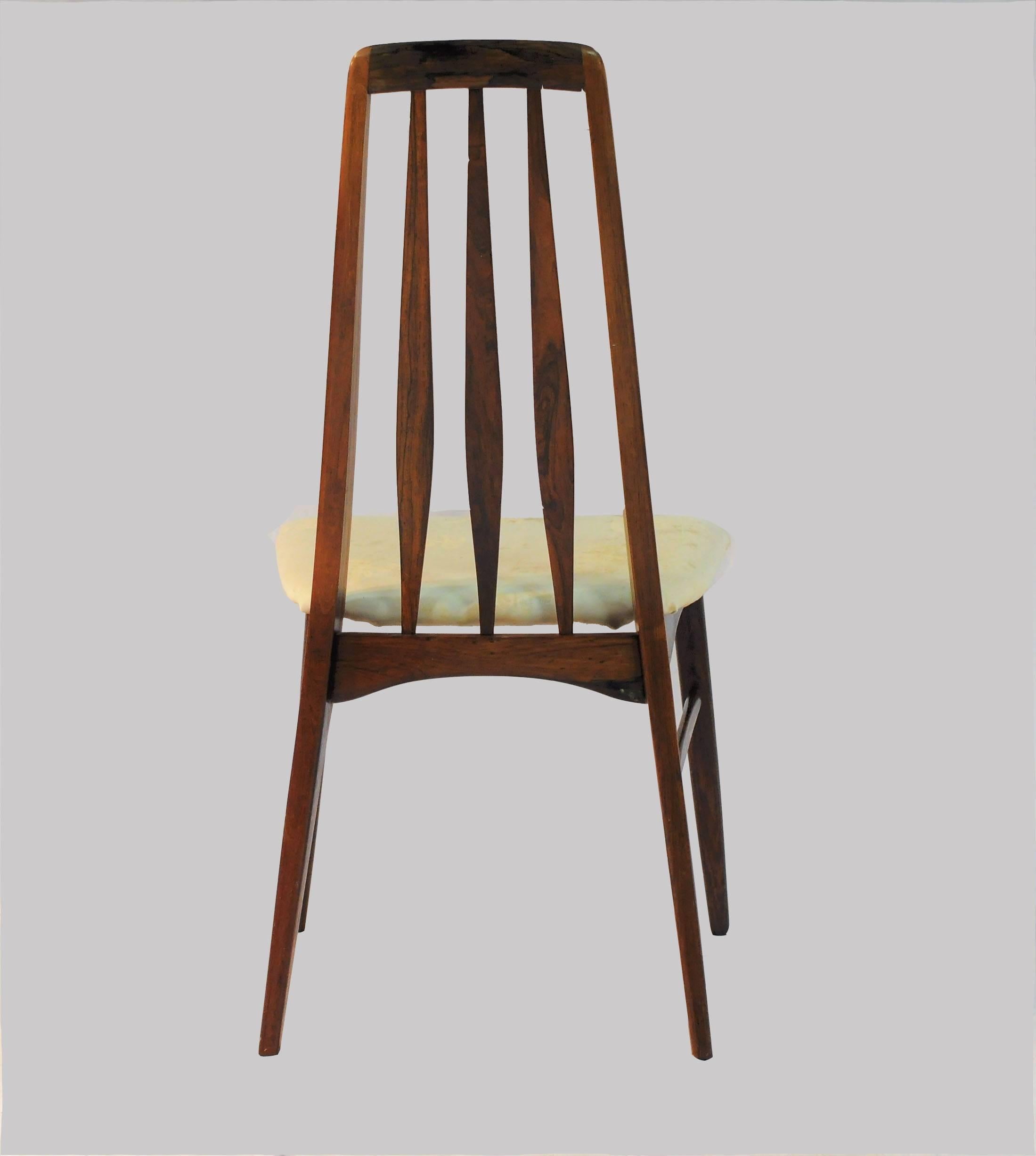 1960s Set of Six Niels Koefoed Dining Chairs Model Eva by Koefoeds Mobelfabrik 2