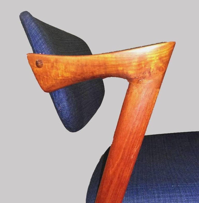 Danish 1960s Kai Kristiansen Set of Six Dining Chairs in Teak - Inc. Reupholstery