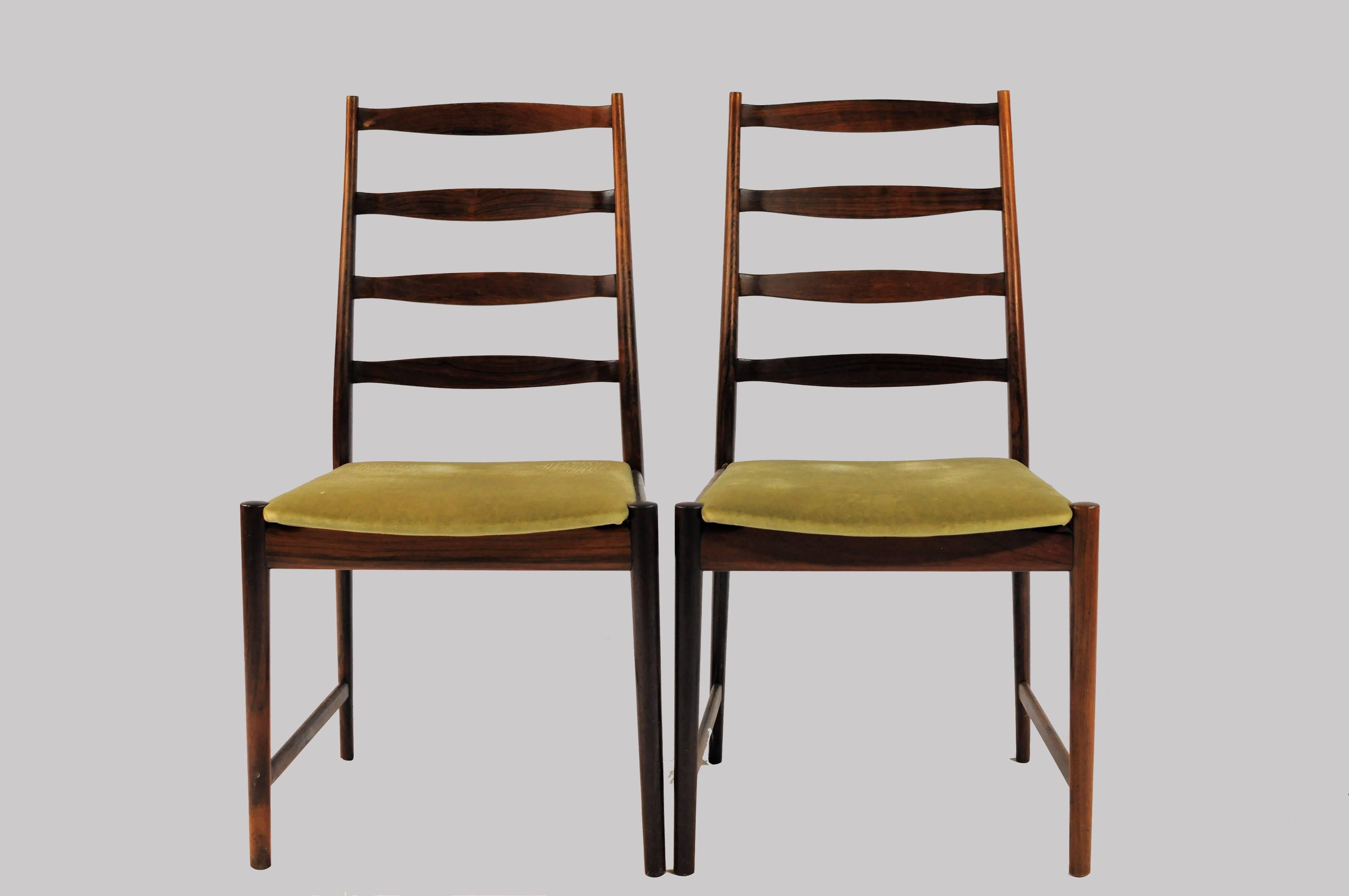1960s Torbjorn Alfdal - Six Dining Chairs in Rosewood with choice of upholstery 1