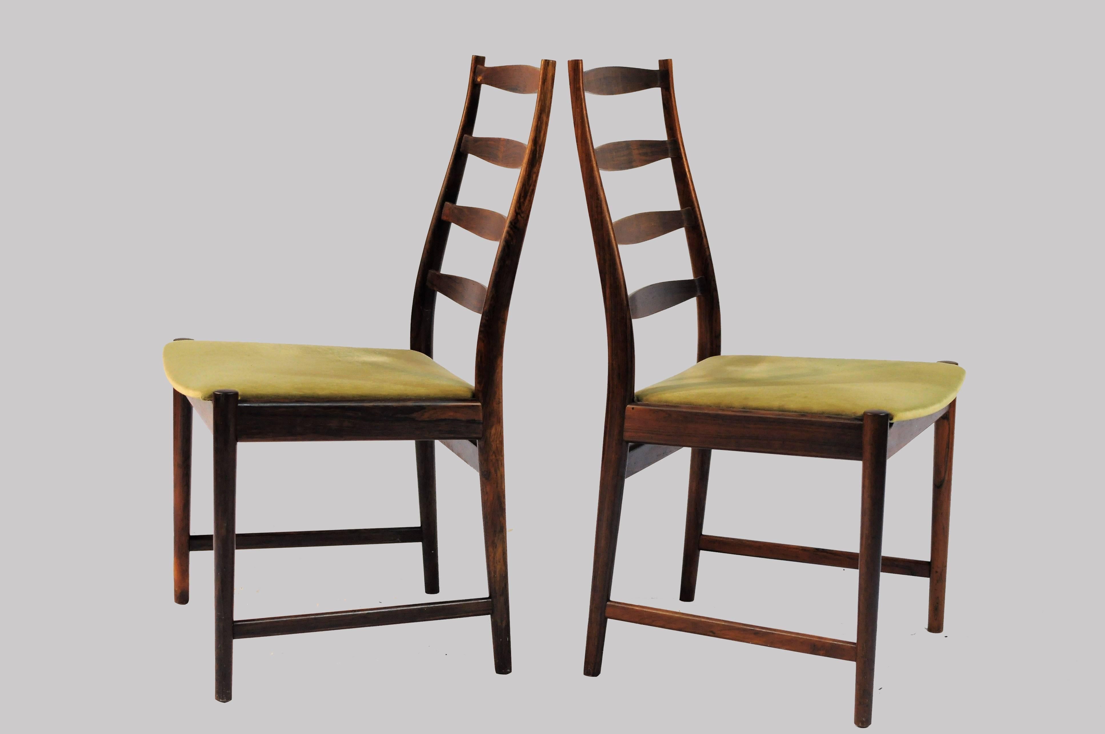 1960s Torbjorn Alfdal - Six Dining Chairs in Rosewood with choice of upholstery 2