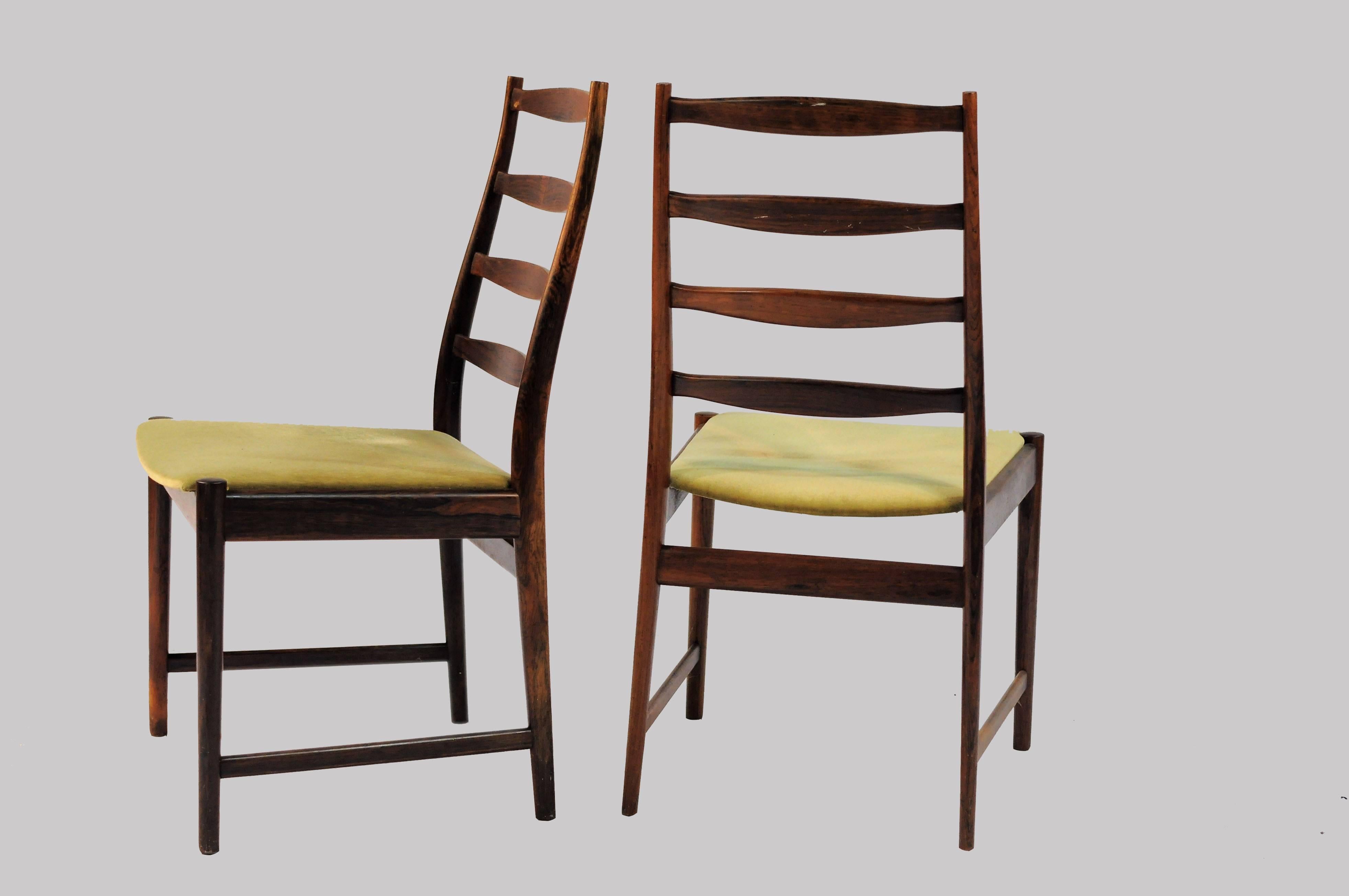 1960s Torbjorn Alfdal - Six Dining Chairs in Rosewood with choice of upholstery 3