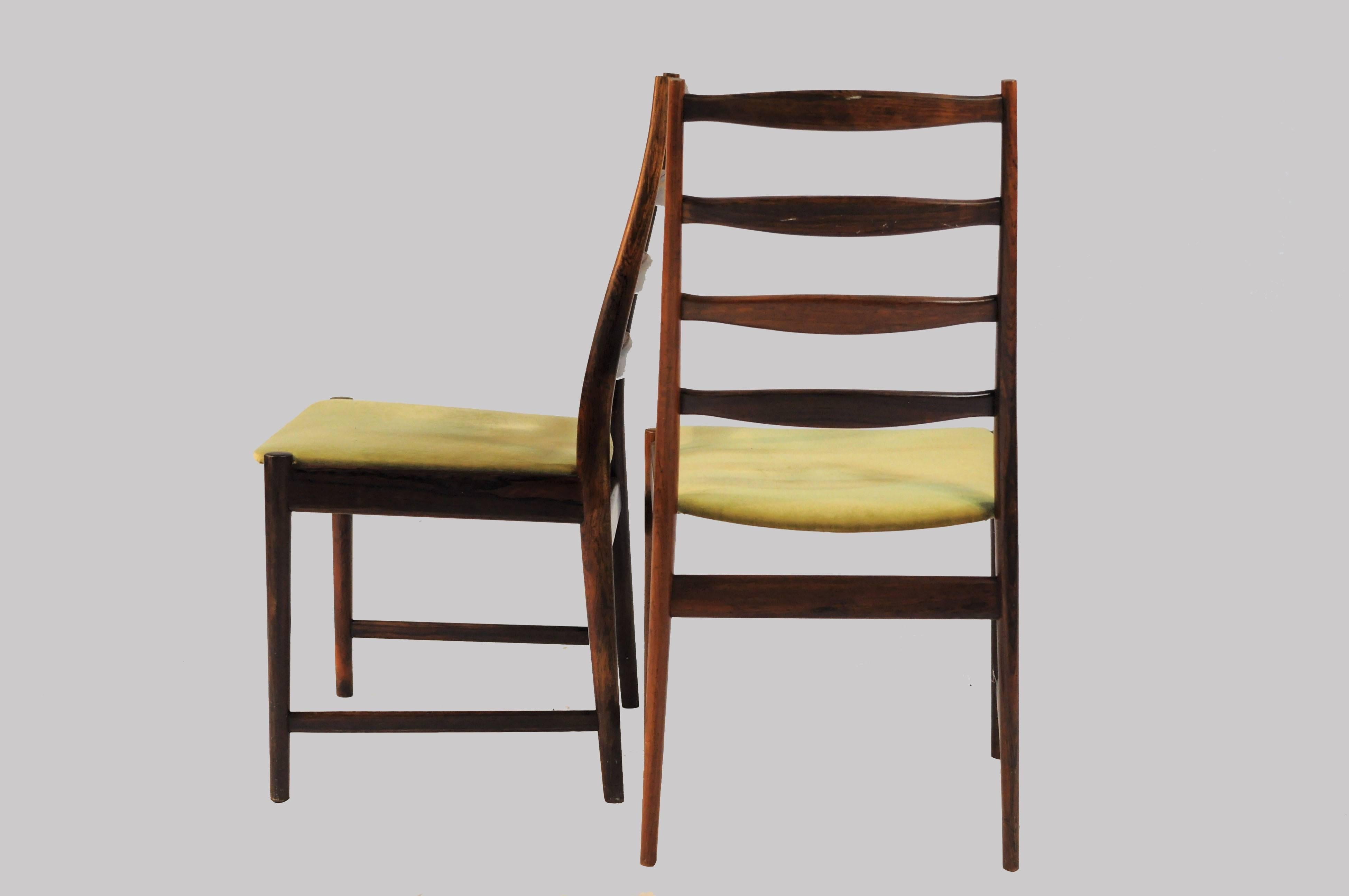 1960s Torbjorn Alfdal - Six Dining Chairs in Rosewood with choice of upholstery 4