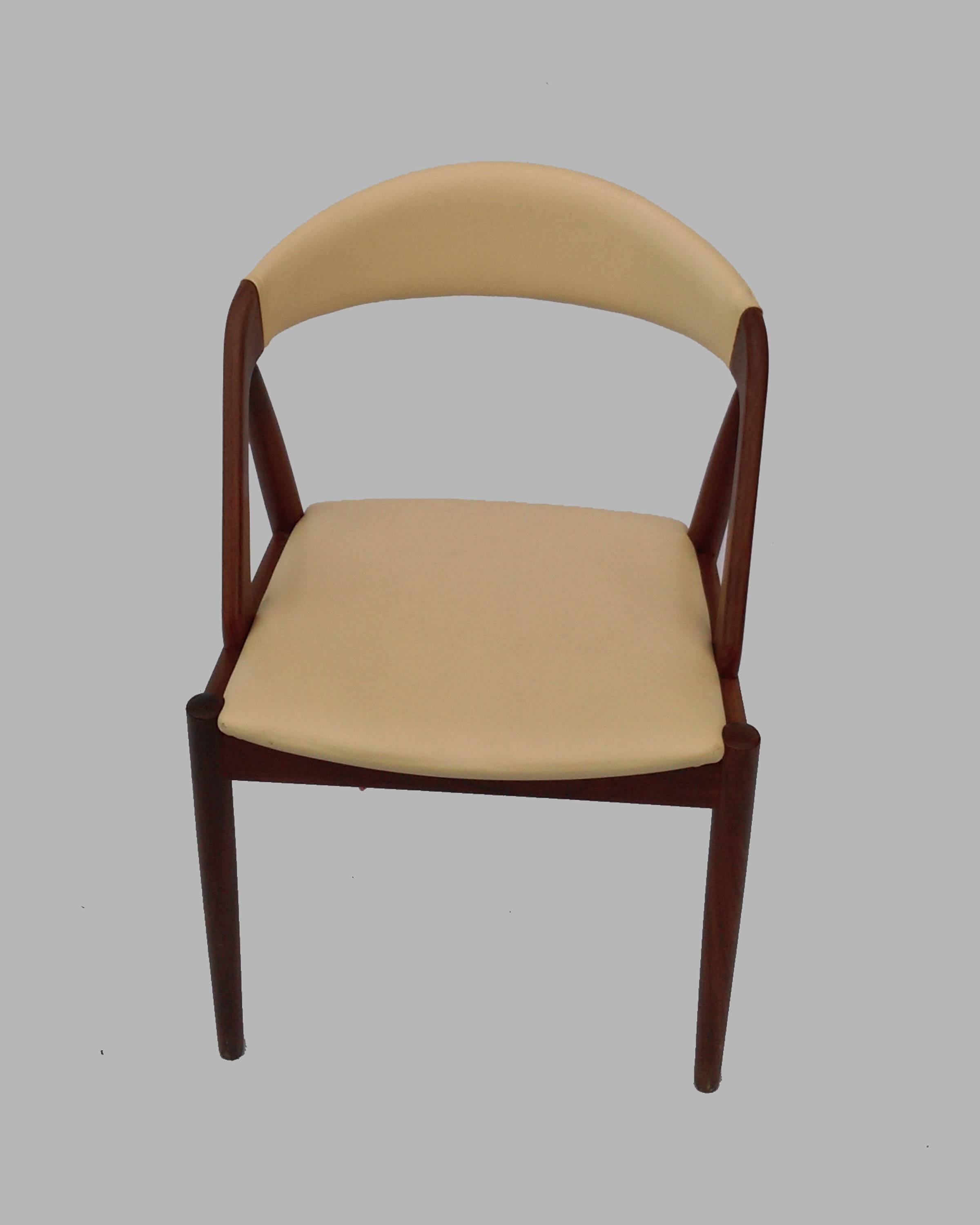 Danish 1960s Kai Kristiansen Set of Six Model 31 Dining Chairs in Teak