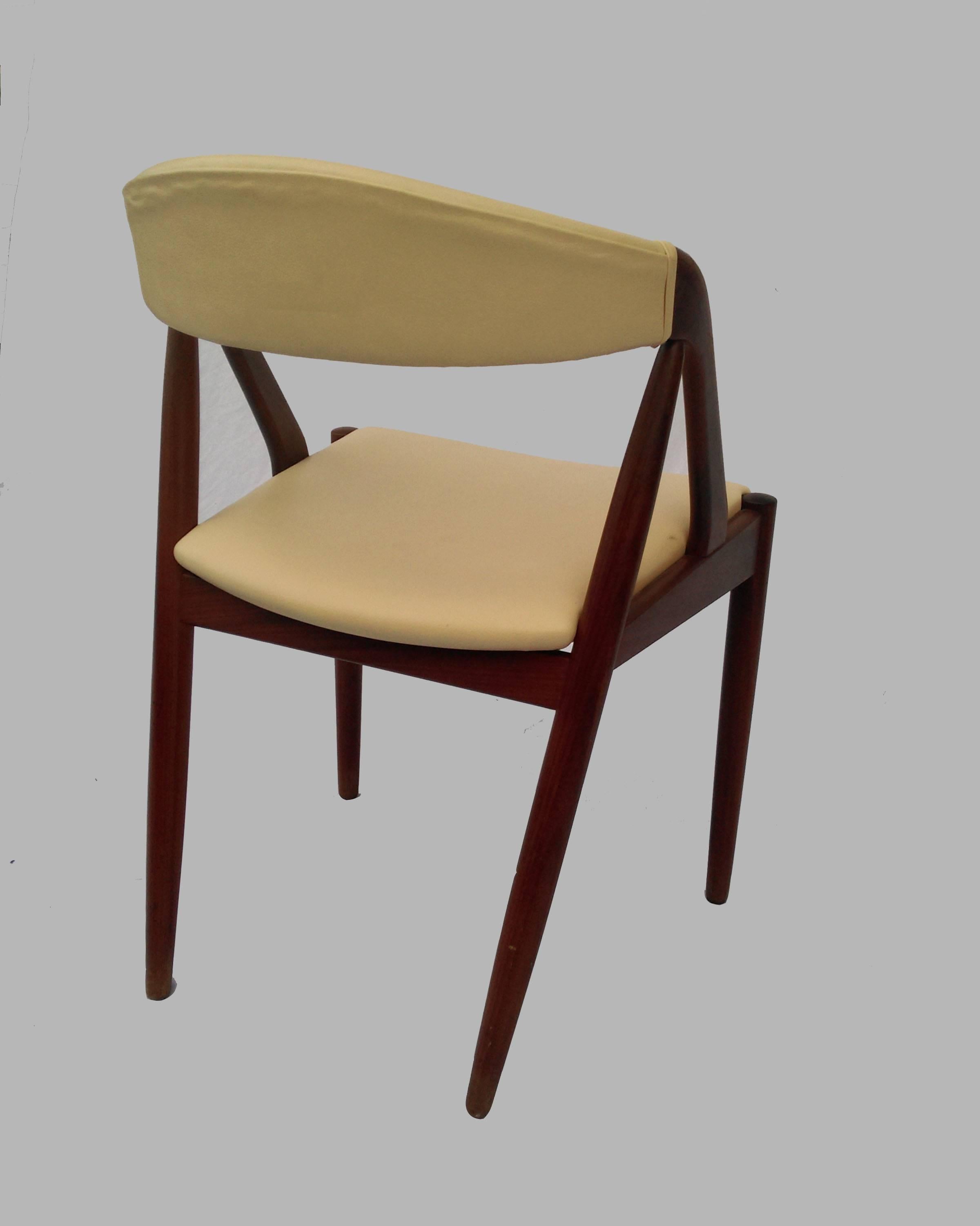 Woodwork 1960s Kai Kristiansen Set of Six Model 31 Dining Chairs in Teak