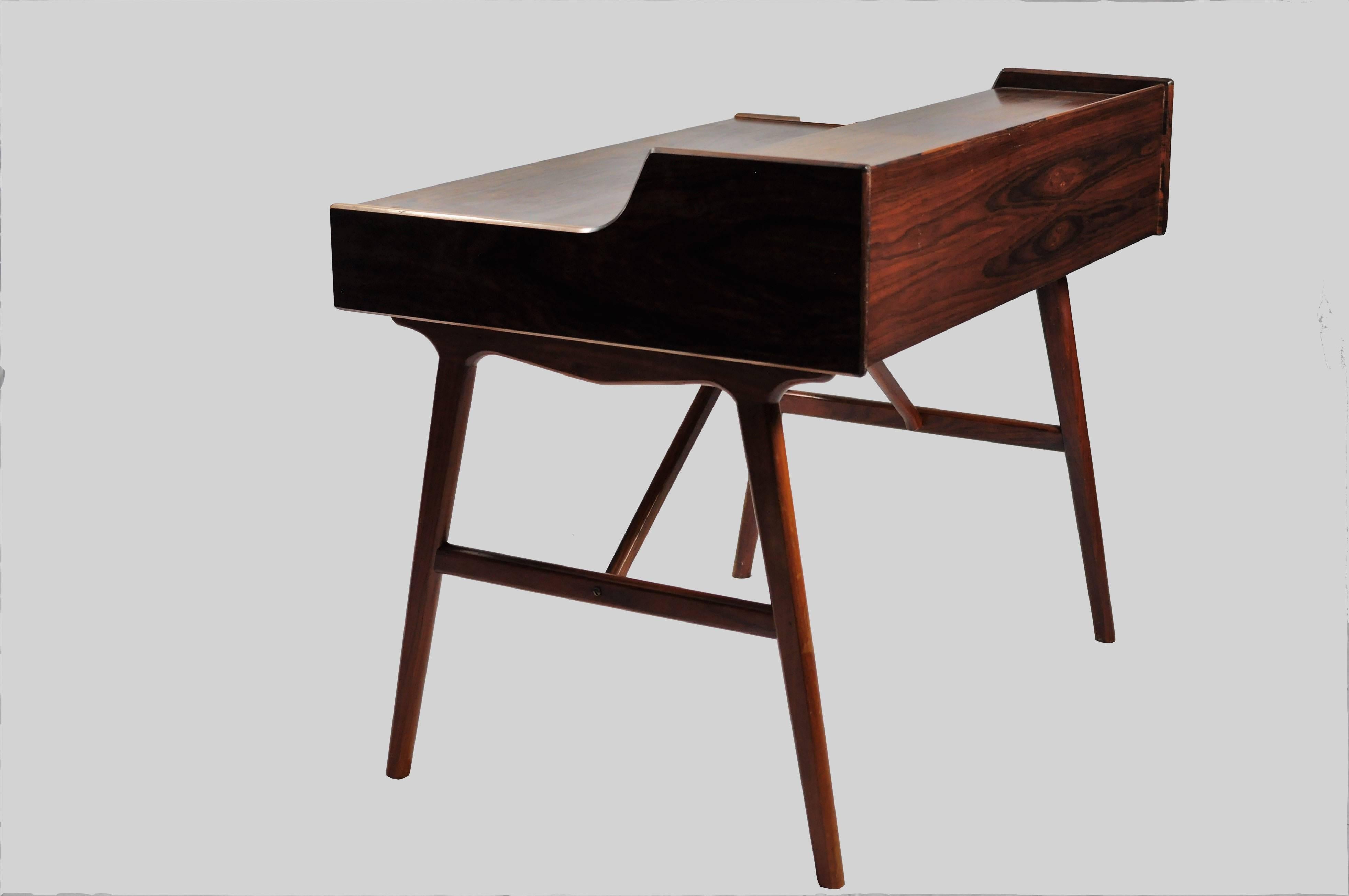 Scandinavian Modern 1960s Arne Wahl Iversen Desk in Rosewood by Vinde Møbelfabrik