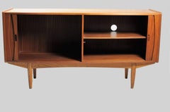 1960s Danish Sideboard in Teak with Tambour Doors