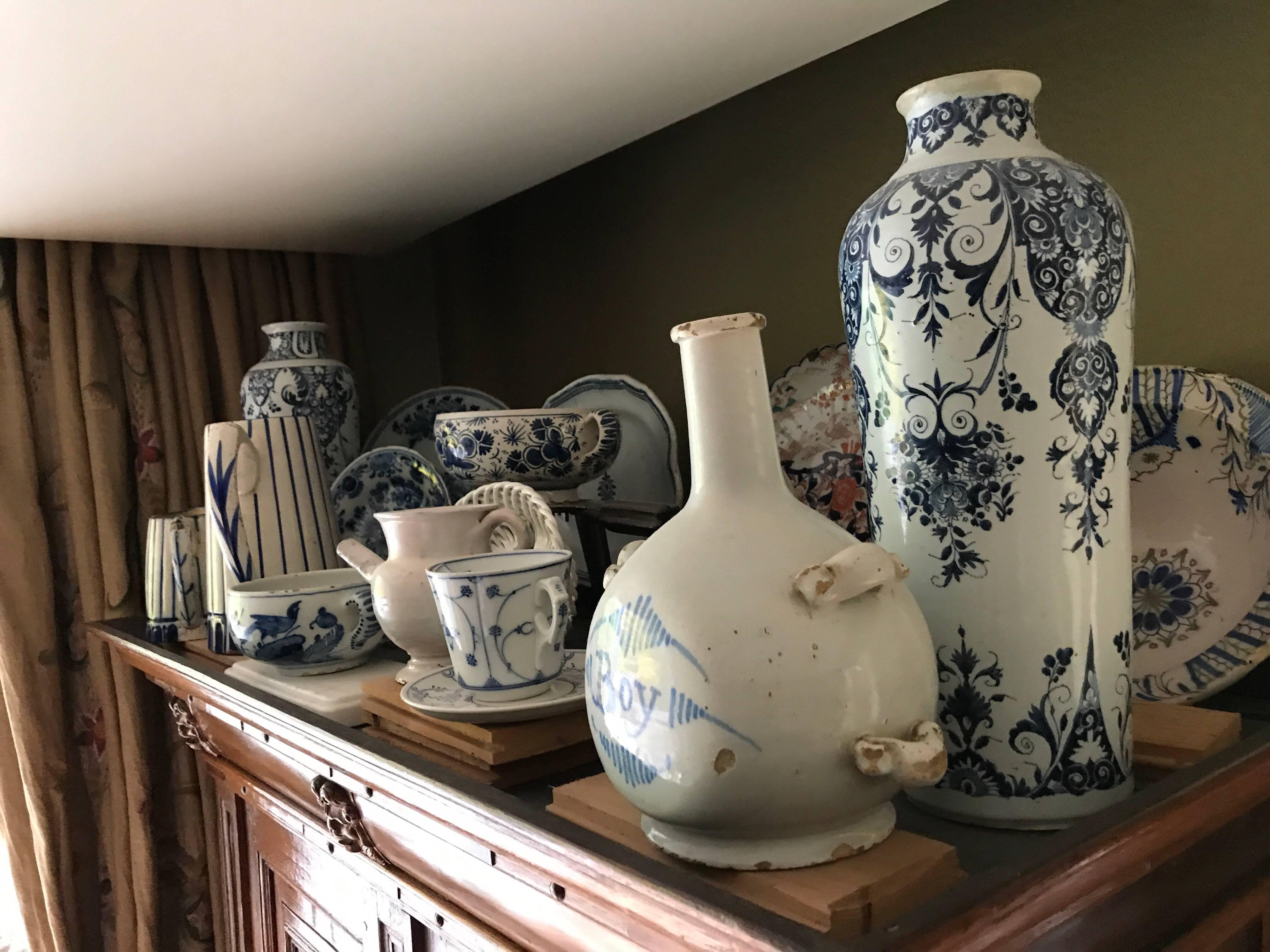 Faience “Blue faience” Collection (17i)Delft 18th  Dutch Flemish French Portuguese Items For Sale