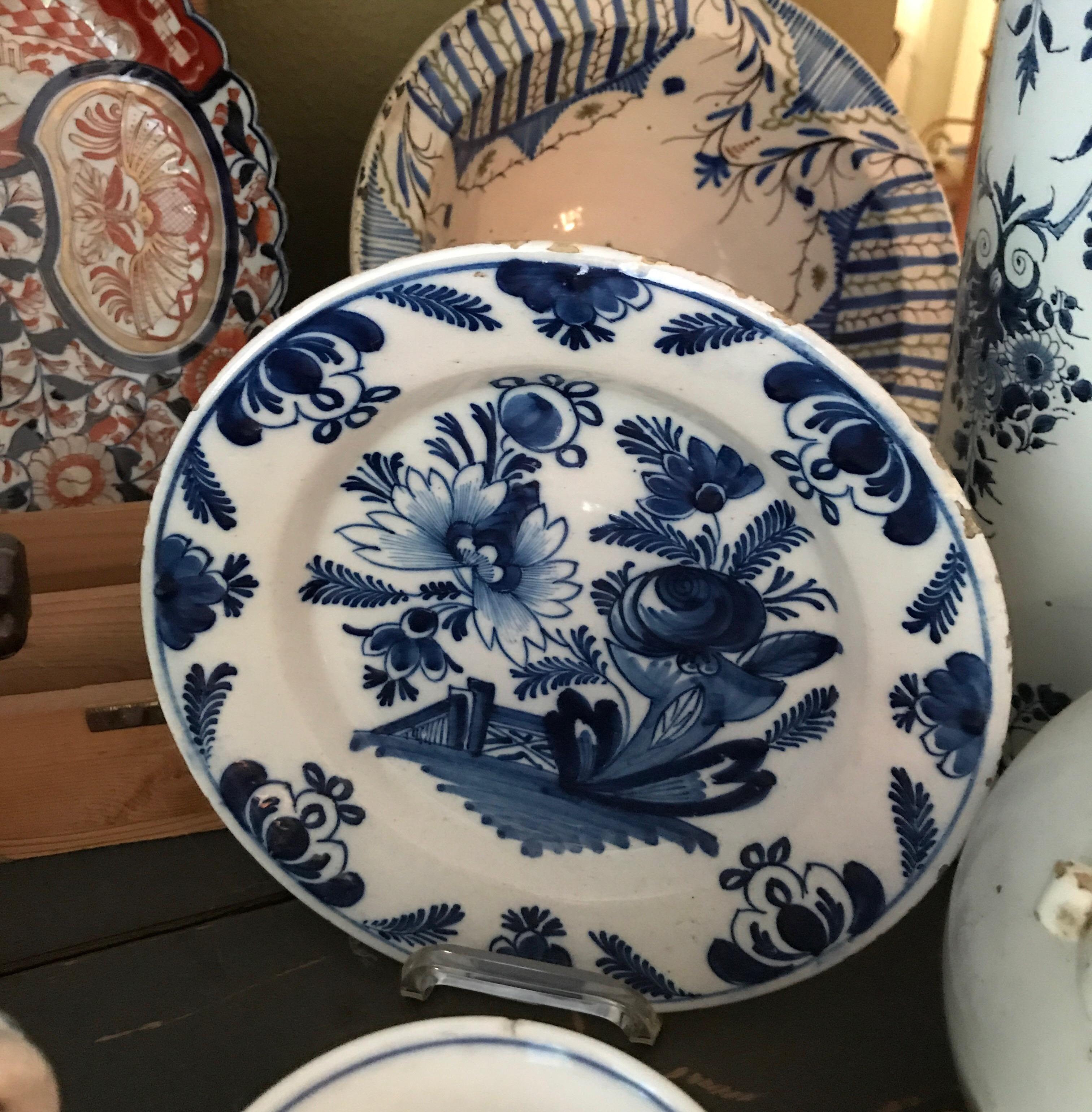 “Blue faience” Collection (17i)Delft 18th  Dutch Flemish French Portuguese Items For Sale 11