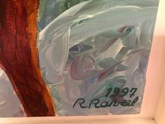 Roger Raveel "Blue Window" 1997, Oil on Canvas "original" post expressionisme