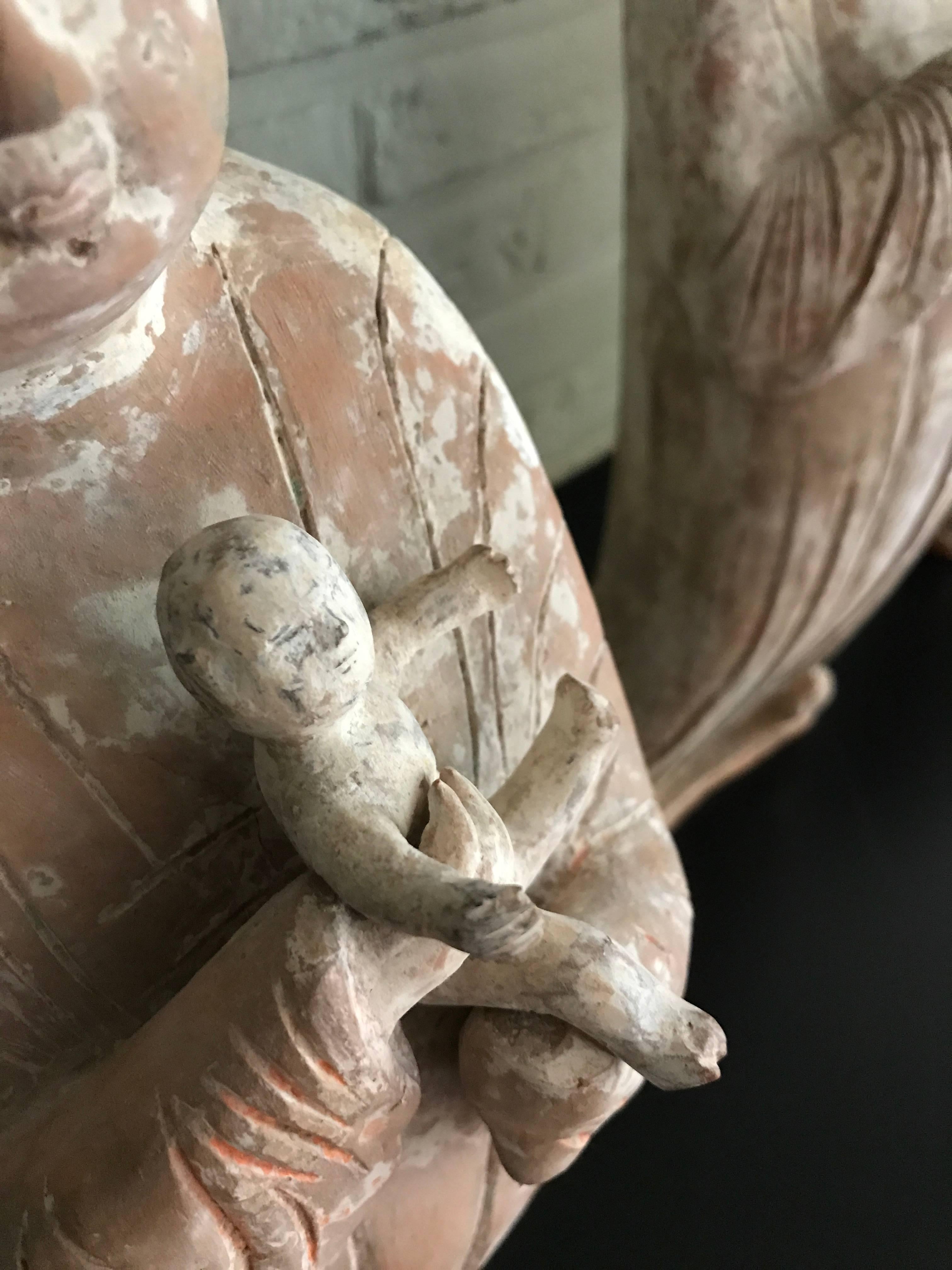 Chinese Three Tang Dynasty Fat Ladies 618-907ad Tl Test Authenticity Test
! For Sale