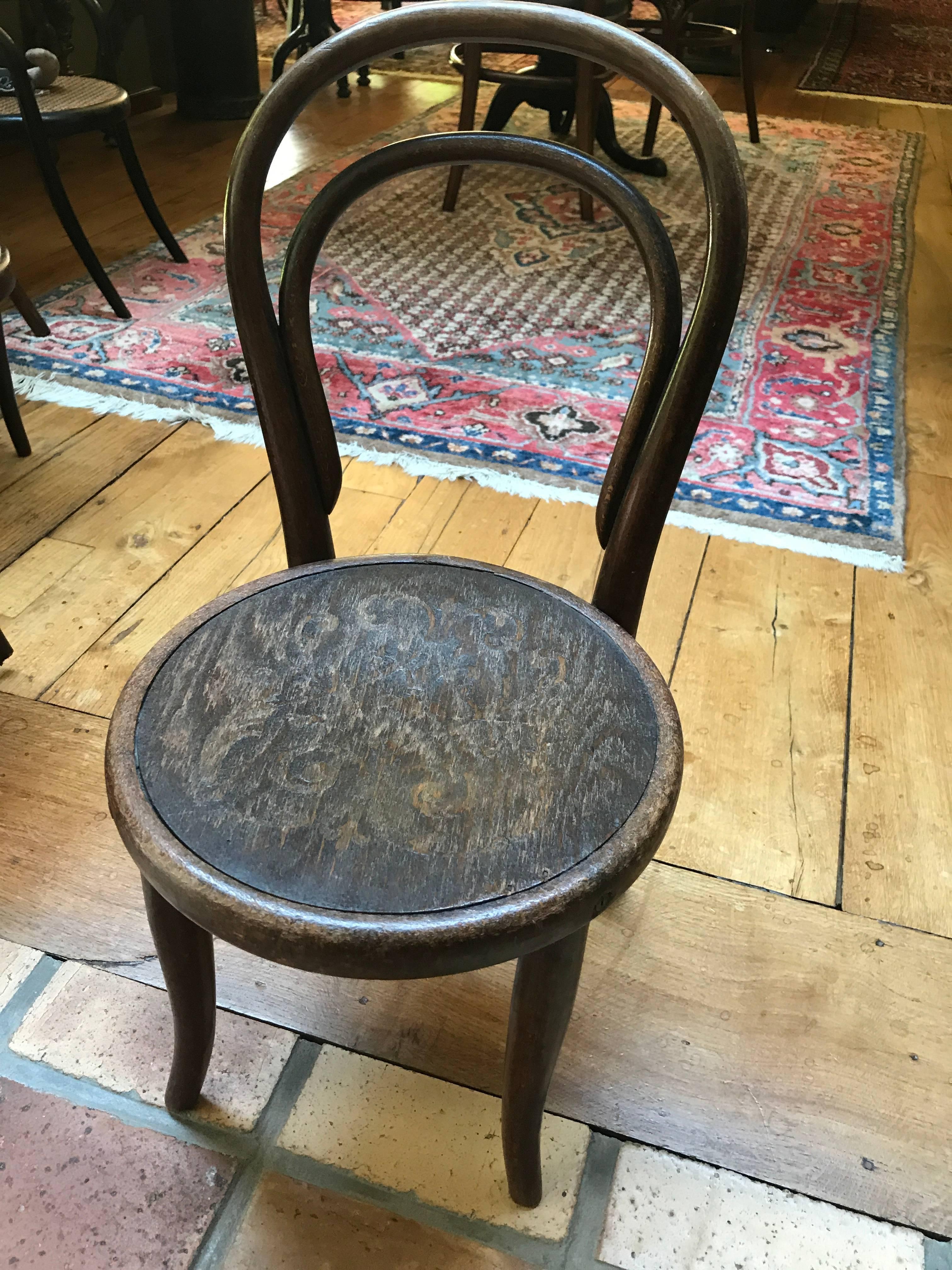 Other Thonet  bentwood Collection of Five   different Children’s Chairs, 1900 child For Sale