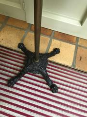 Victorian Adjustable Music Stand in Mahogany Brass Copper Cast Iron!!