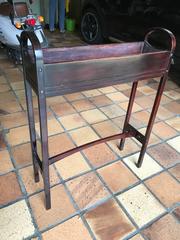 Thonet  bentwoodOriginal and Labeled Flower Stand in Beech Mahogony Colored 1904