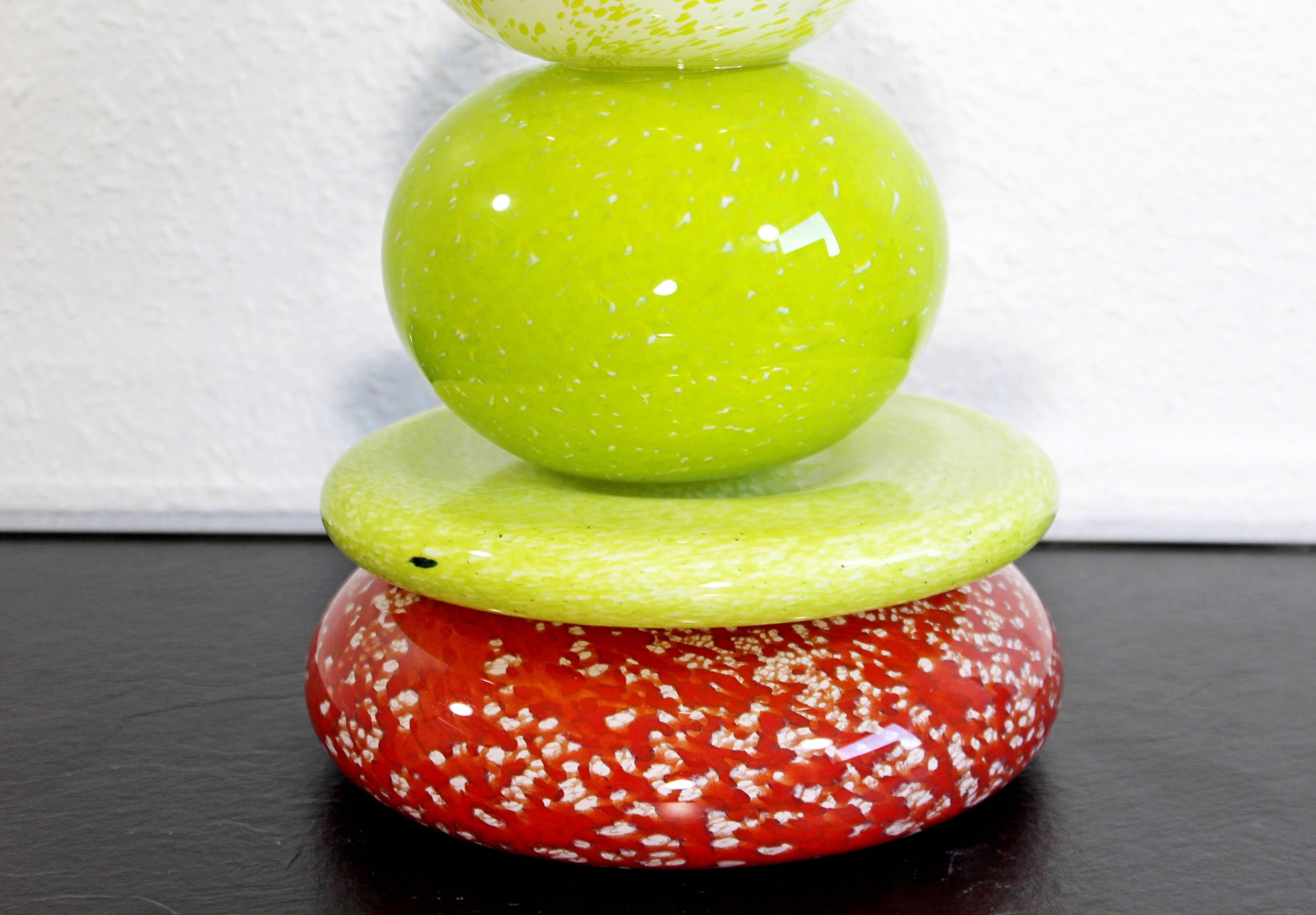 Mid-Century Modern Handblown Glass Table Sculpture Pohaky #3 by Andrew Madvin 2
