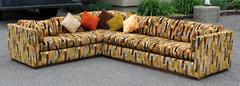 Mid-Century Modern Milo Baughman Two-Piece Sectional Sofa, Larsen Style