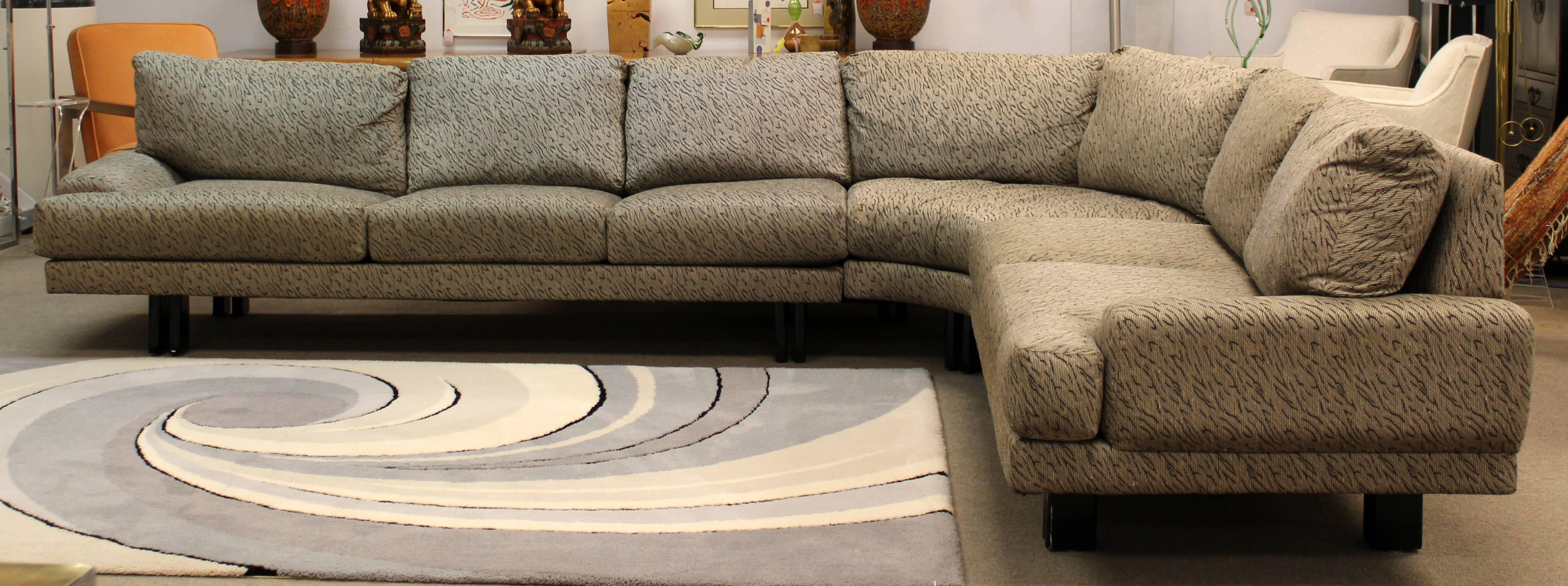 American Mid-Century Modern Milo Baughman for Thayer Coggin Three-Piece Sectional Sofa