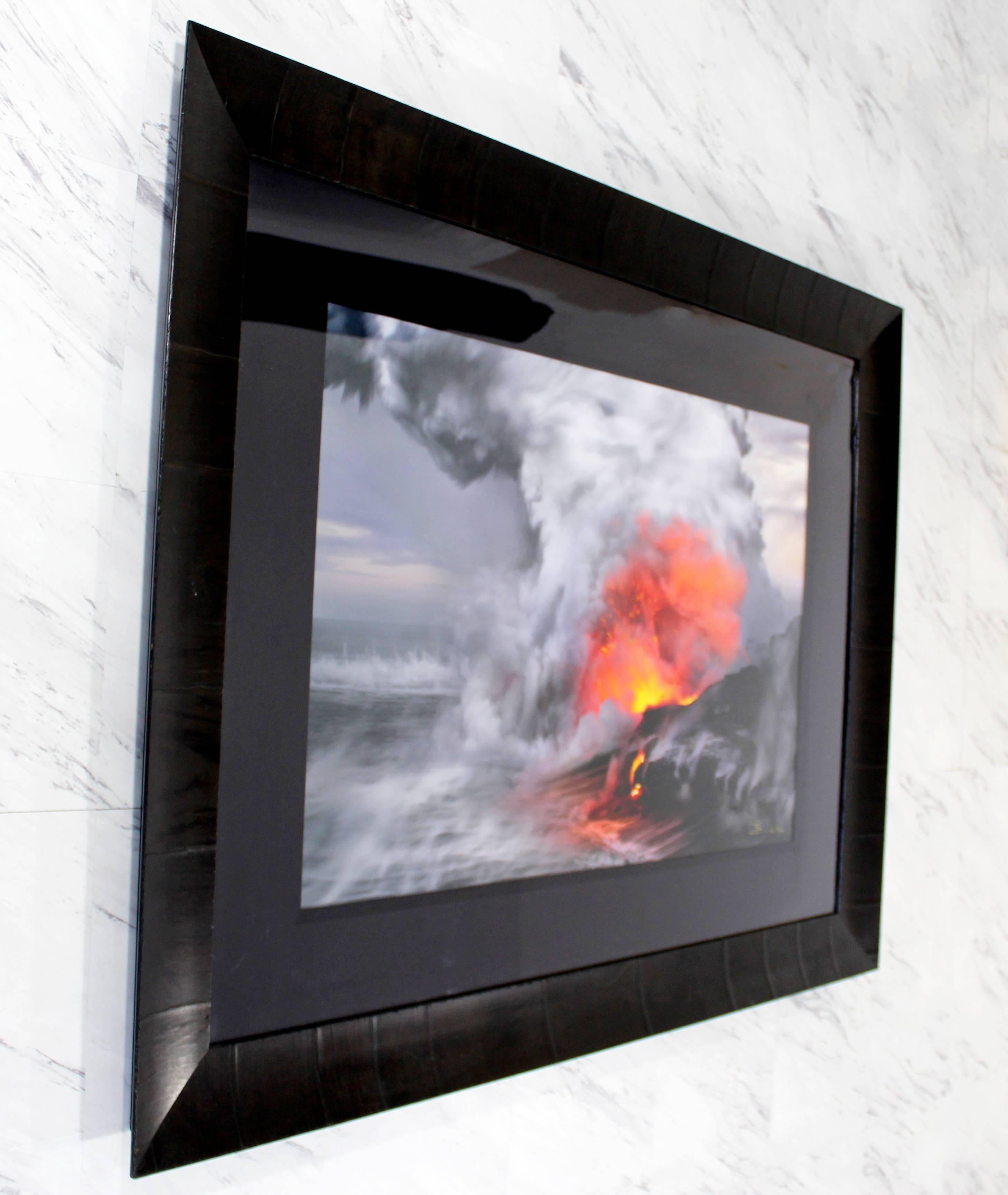 For your consideration is an absolutely ravishing, color photograph of a lava eruption, entitled 