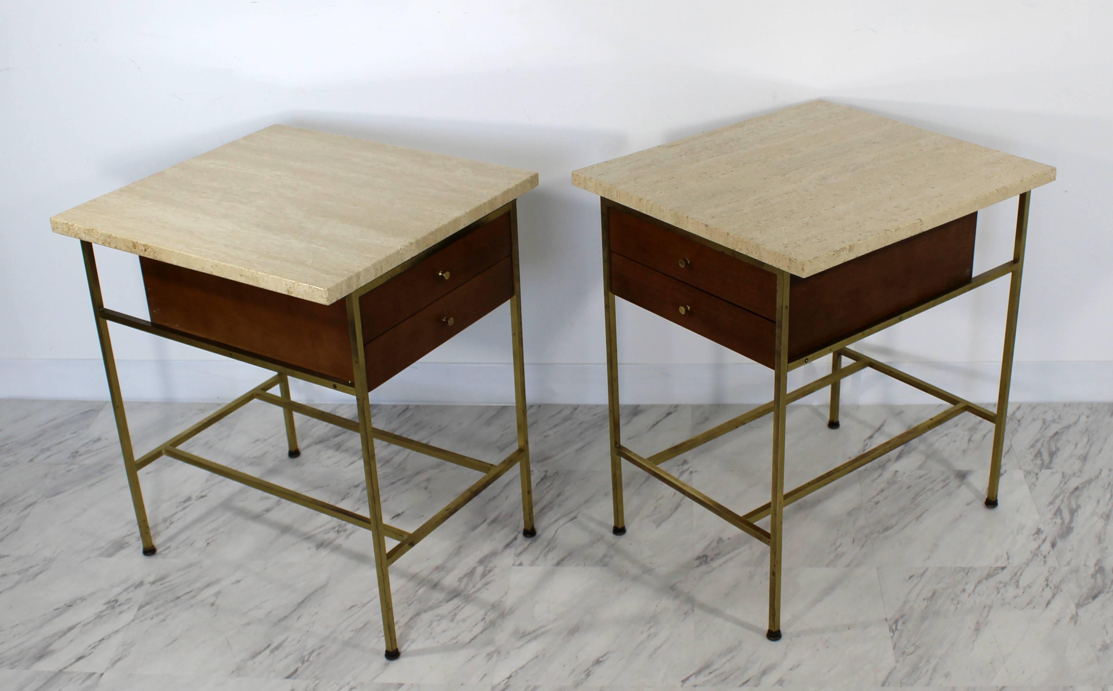 Mid-20th Century Mid-Century Modern Paul McCobb for Calvin Pair of Nightstands Side End Tables