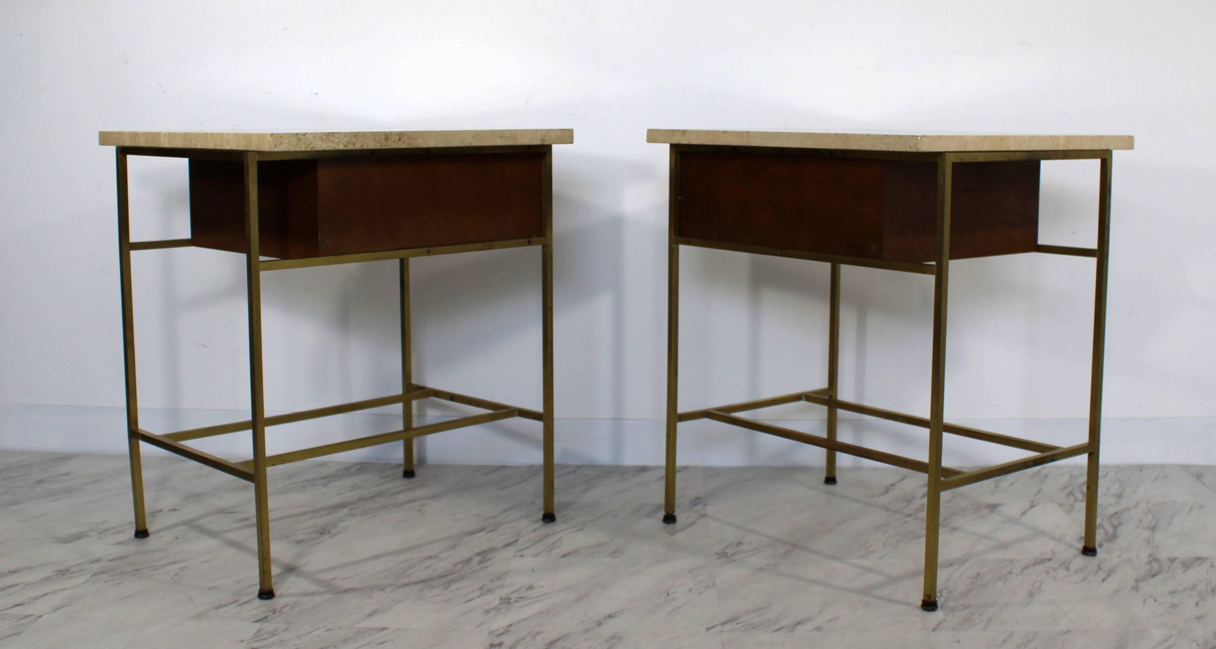 Mid-Century Modern Paul McCobb for Calvin Pair of Nightstands Side End Tables 1