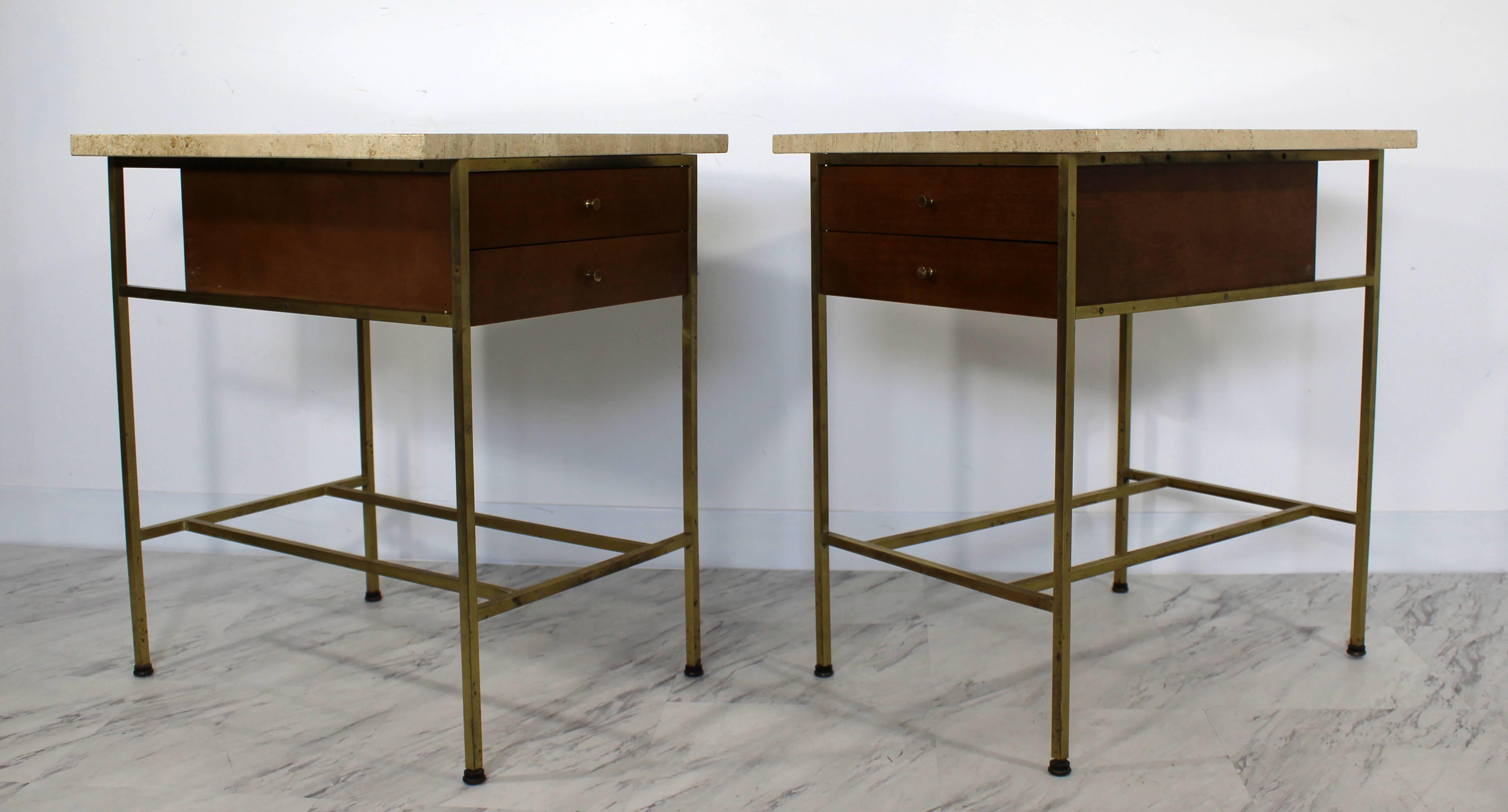 Mid-Century Modern Paul McCobb for Calvin Pair of Nightstands Side End Tables 2