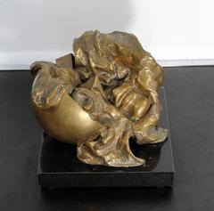 Mid-Century Modern Jens Flemming Sorensen Bronze Surrealist Sculpture, 13/60