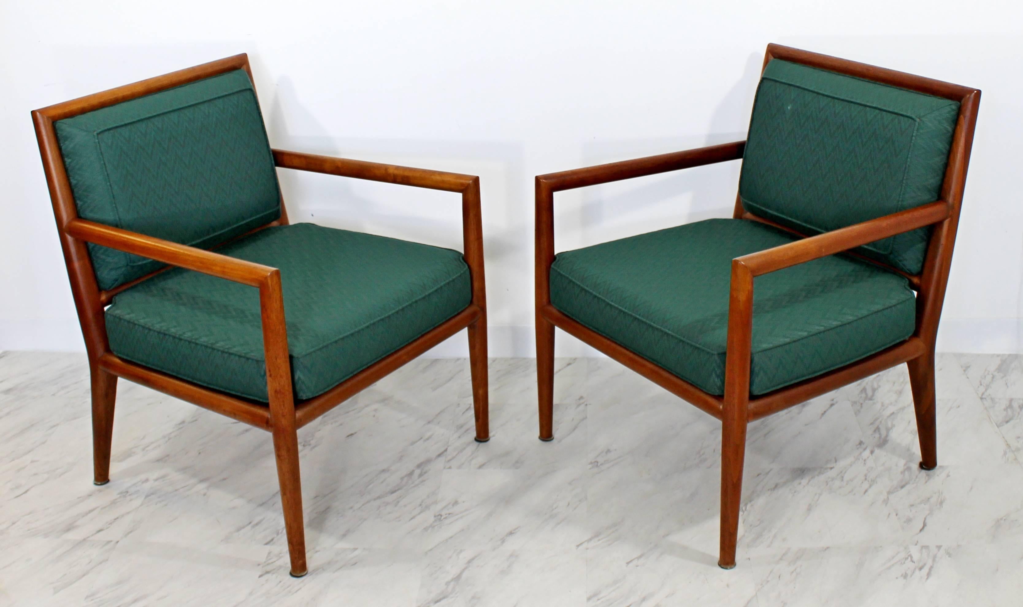 Mid-20th Century Mid-Century Modern Pair of Robsjohn-Gibbings for Baker Lounge Armchairs, 1950s
