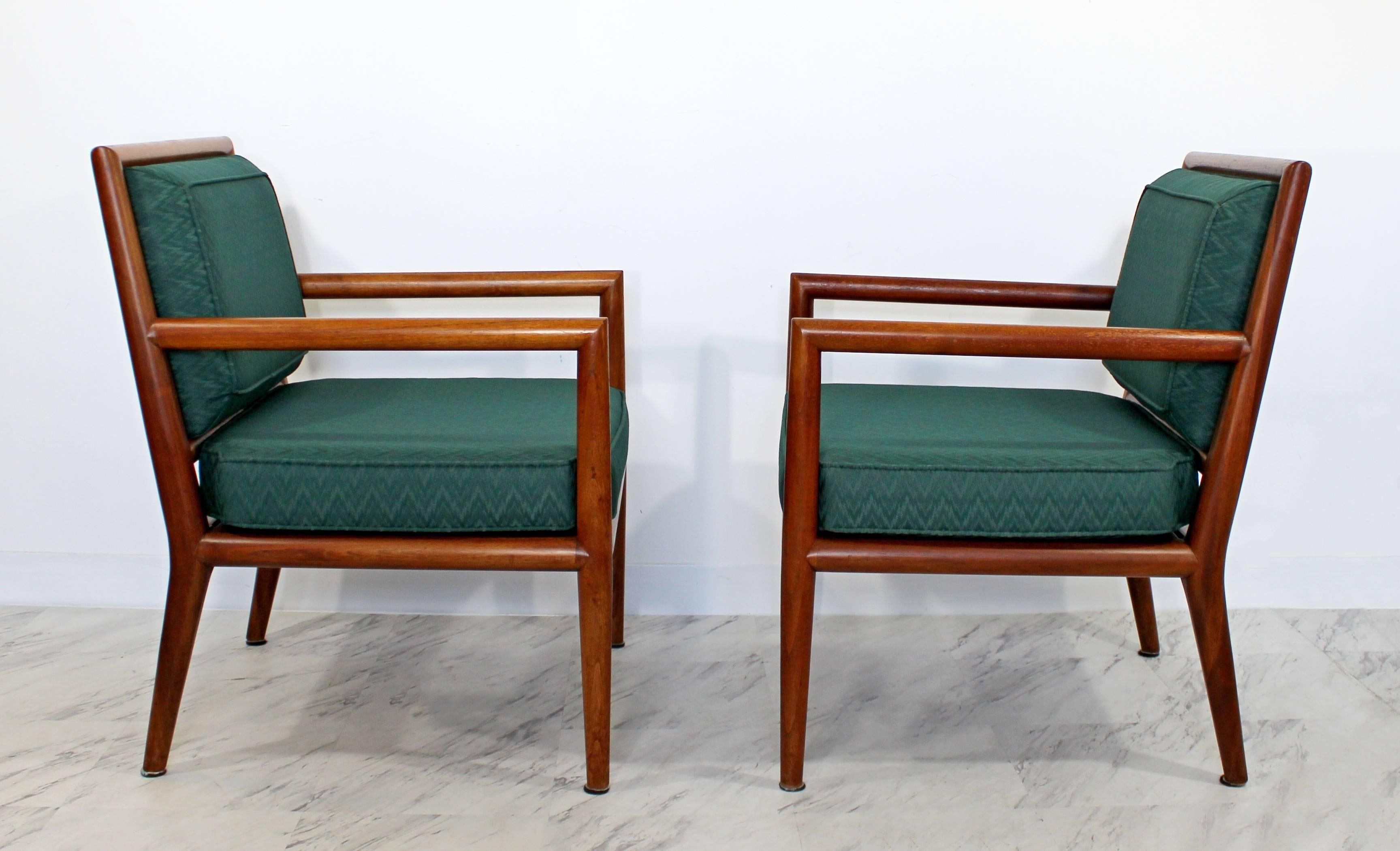 Mid-Century Modern Pair of Robsjohn-Gibbings for Baker Lounge Armchairs, 1950s 2