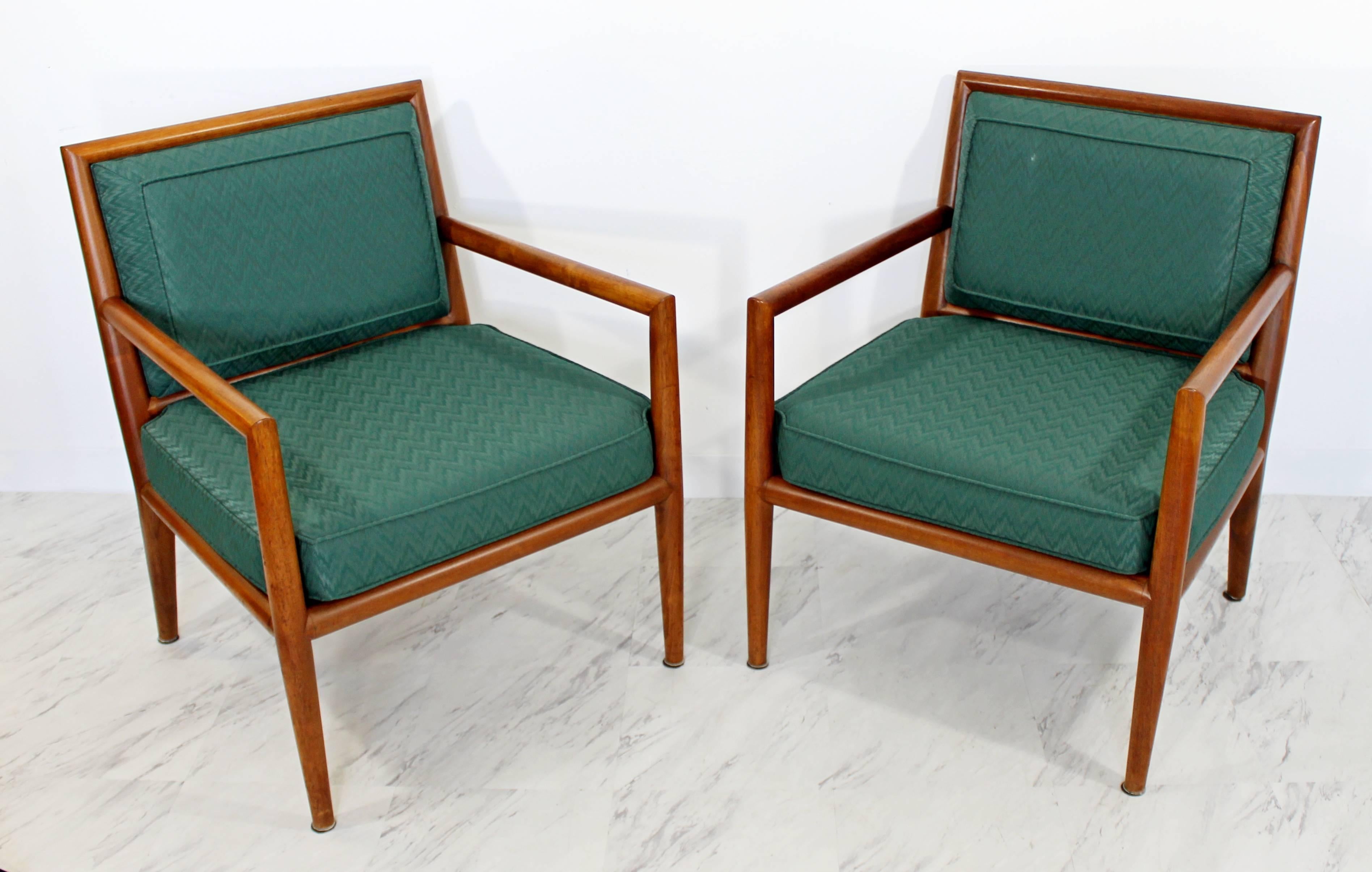 Mid-Century Modern Pair of Robsjohn-Gibbings for Baker Lounge Armchairs, 1950s 3