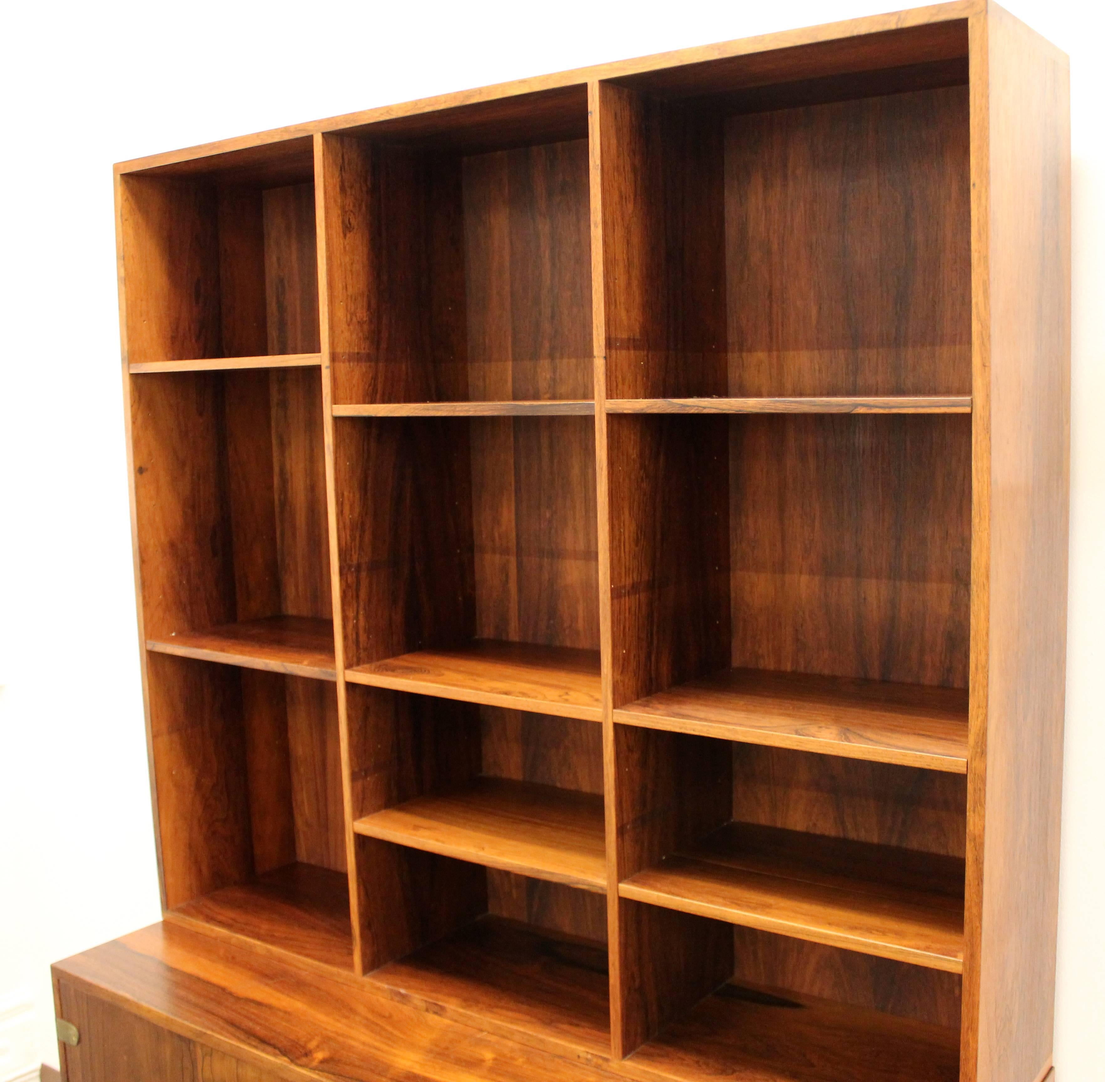 Mid-20th Century Mid-Century Modern Peter Lovig Nielsen Rosewood Bookcase Credenza 1960s Danish